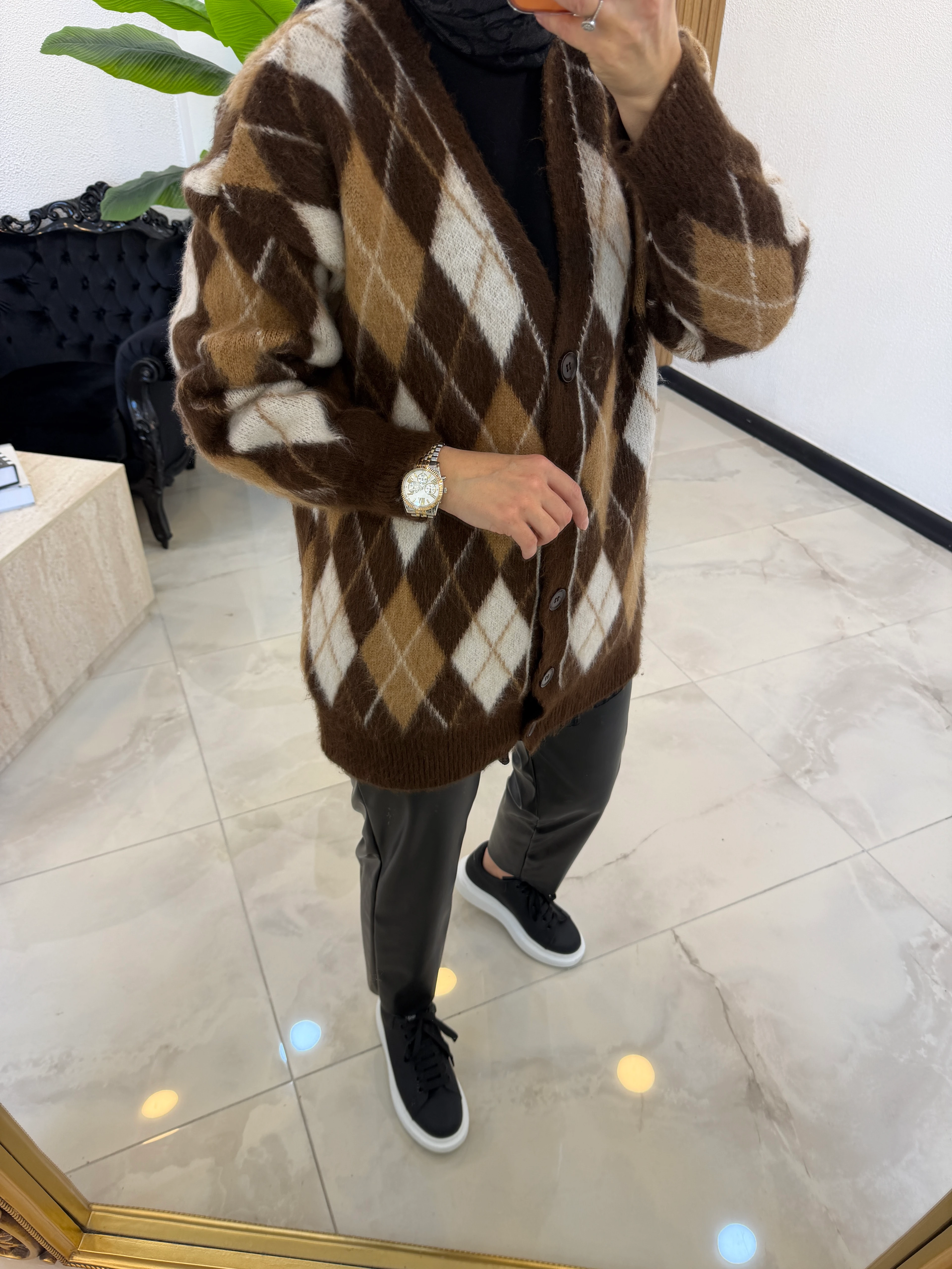 MASSİ YÜN HIRKA KAHVE