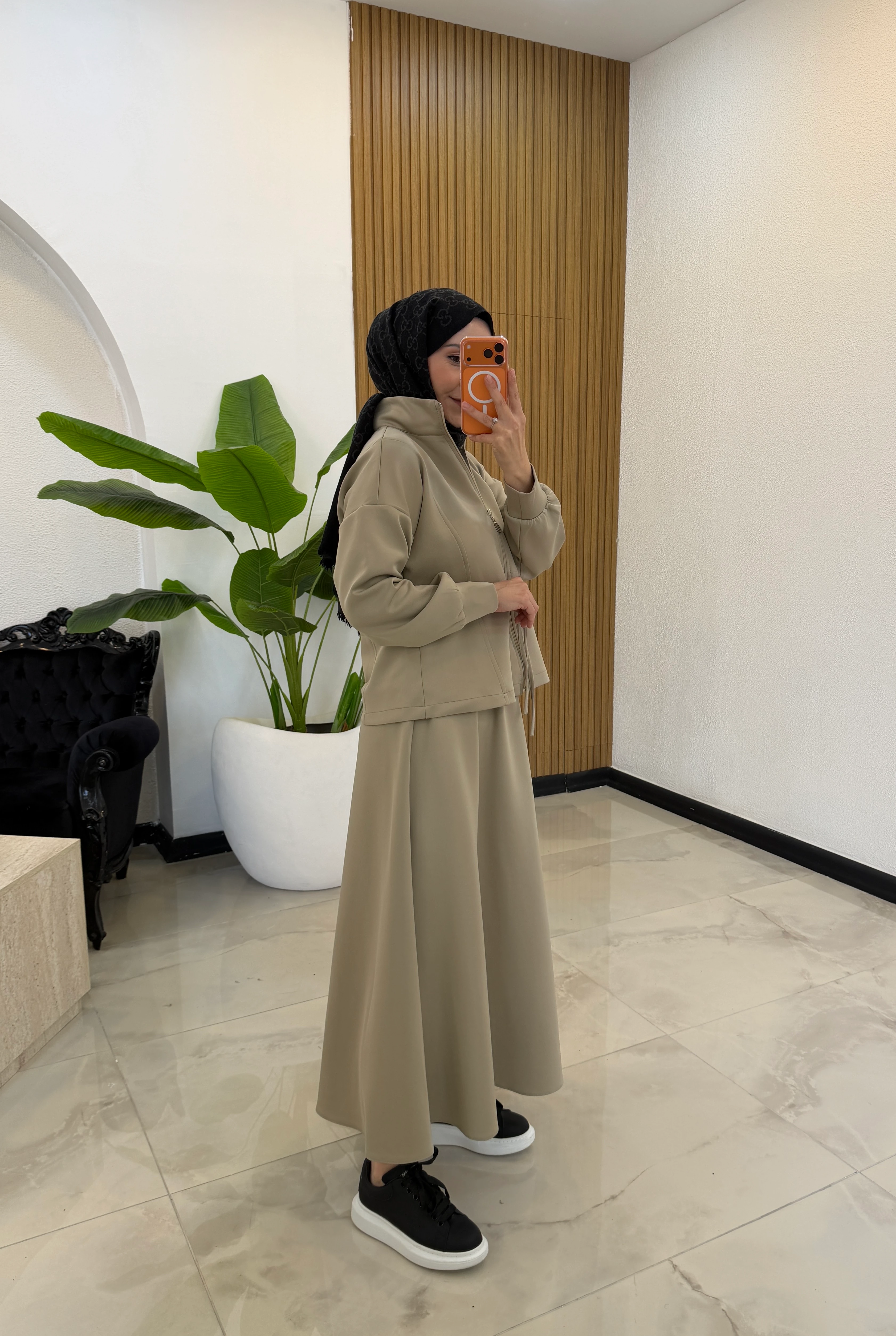 LOLİTA SCUBA TAKIM BEJ