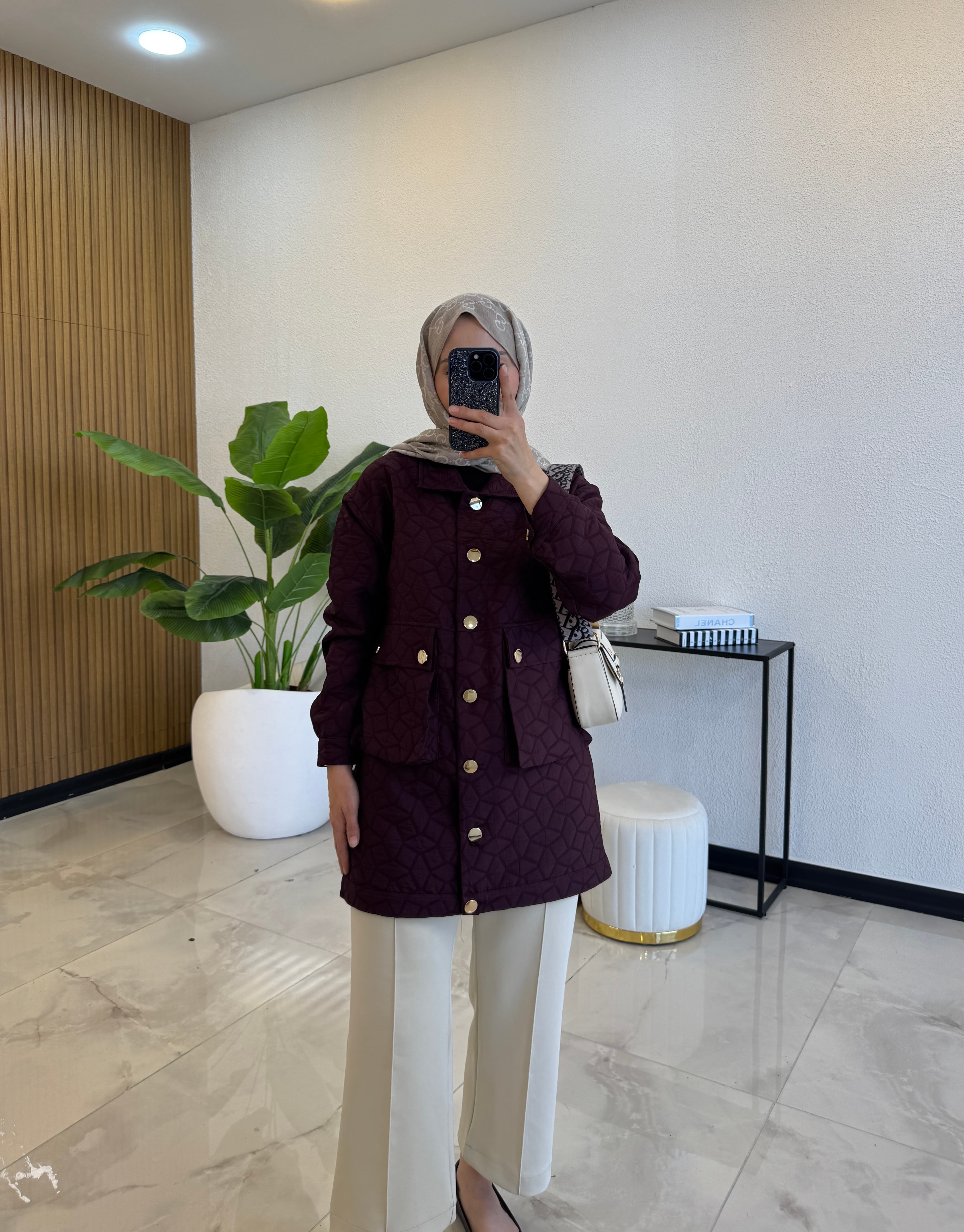 JOLİE KAPİTONE CEKET BORDO