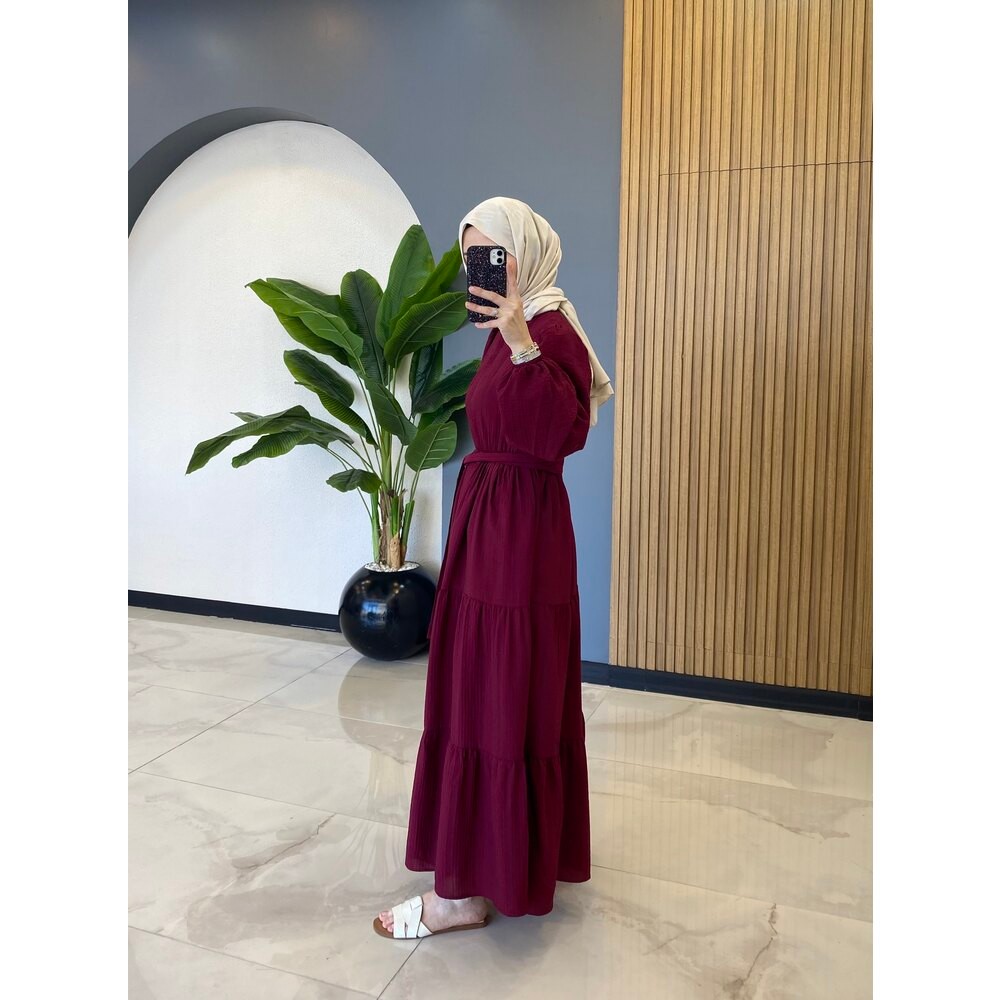 KUĞU ELBİSE BORDO