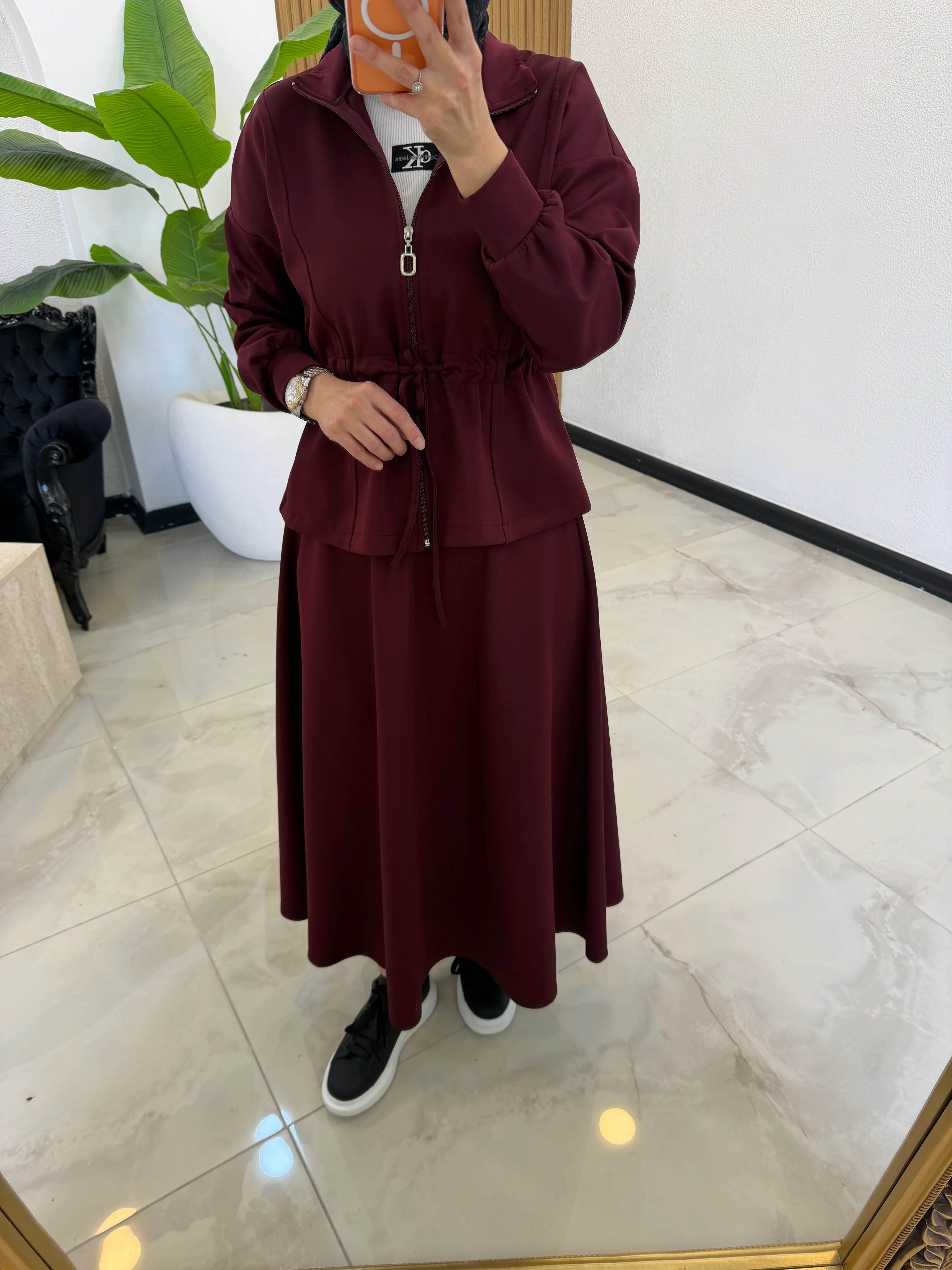 LOLİTA SCUBA TAKIM BORDO