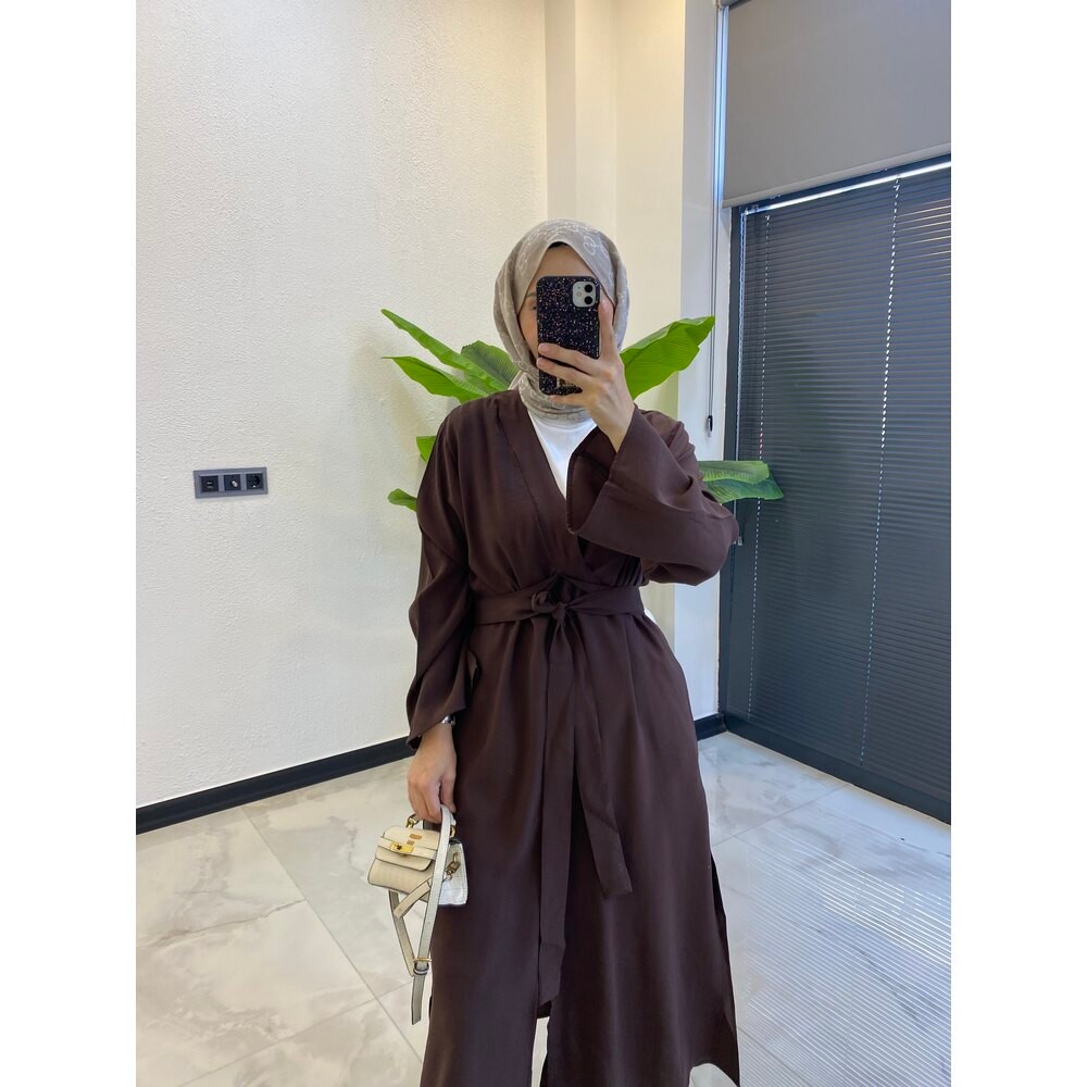 İKİLİ ABAYA TAKIM ACIKAHVE