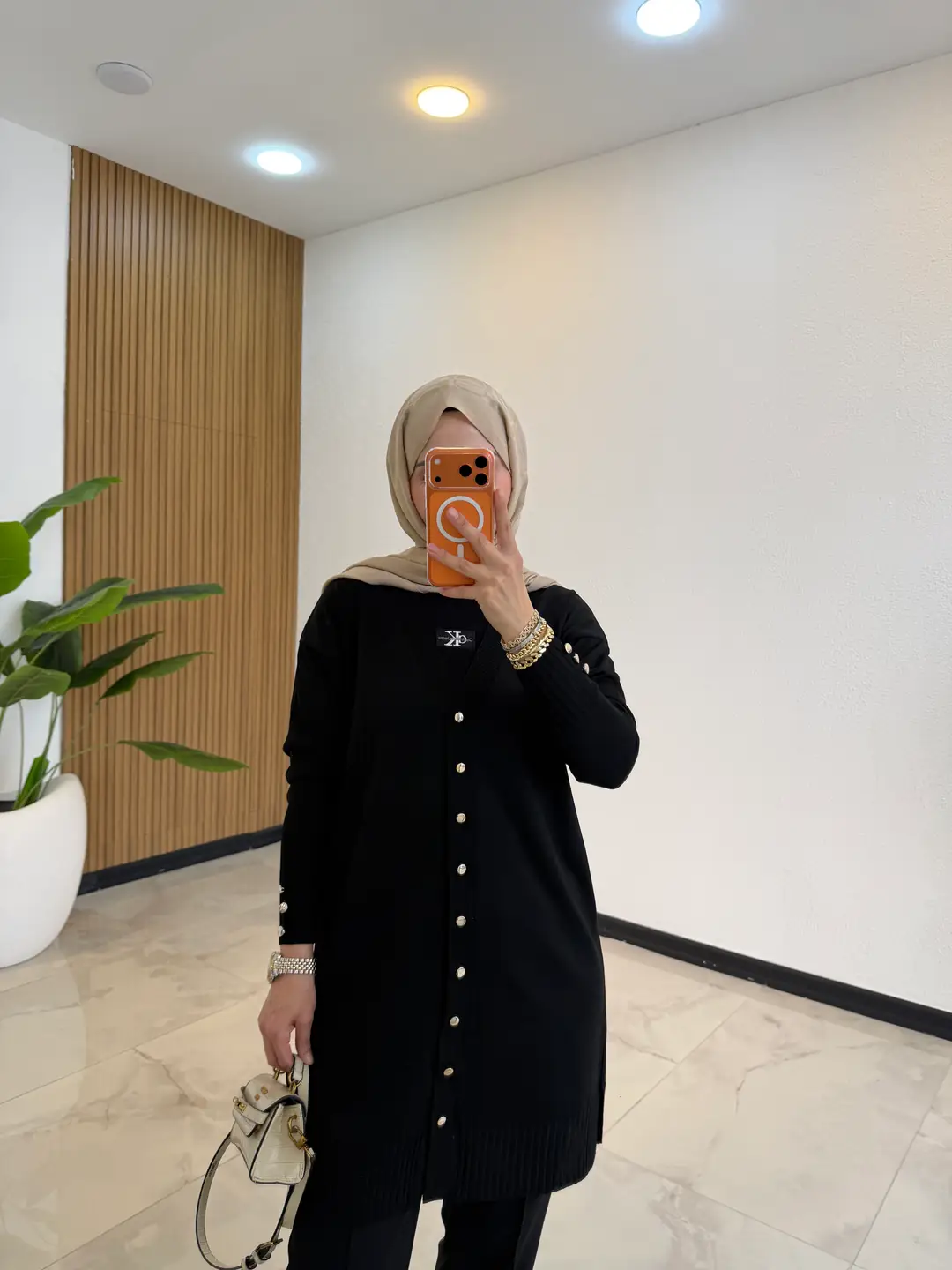 BLOOM MERSERİZE HIRKA SİYAH