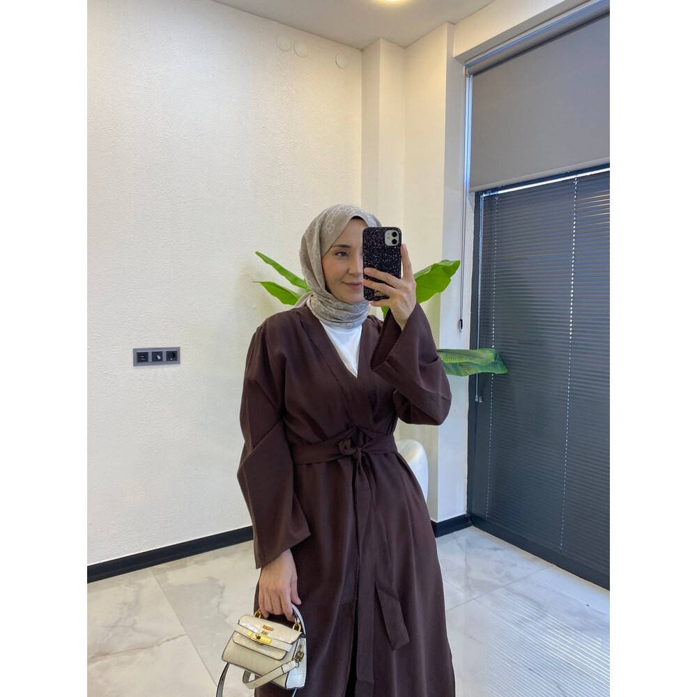 İKİLİ ABAYA TAKIM ACIKAHVE