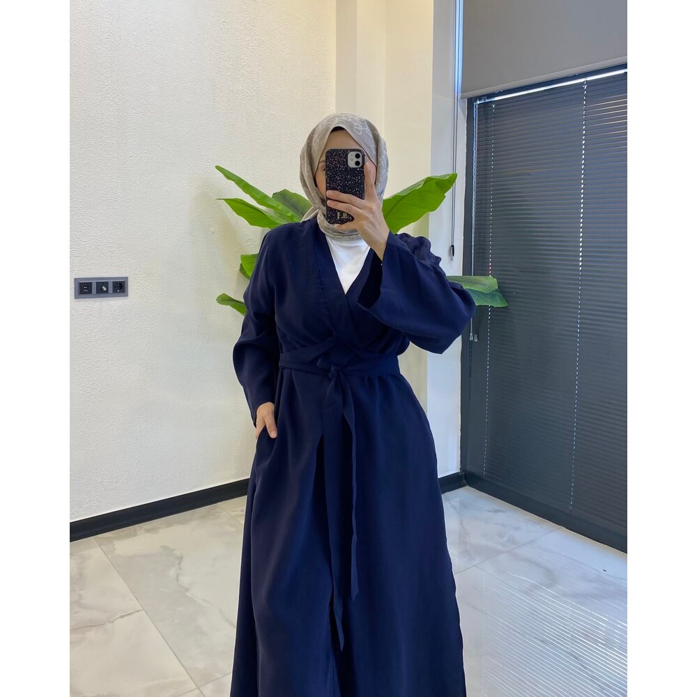 İKİLİ ABAYA TAKIM LACİVERT