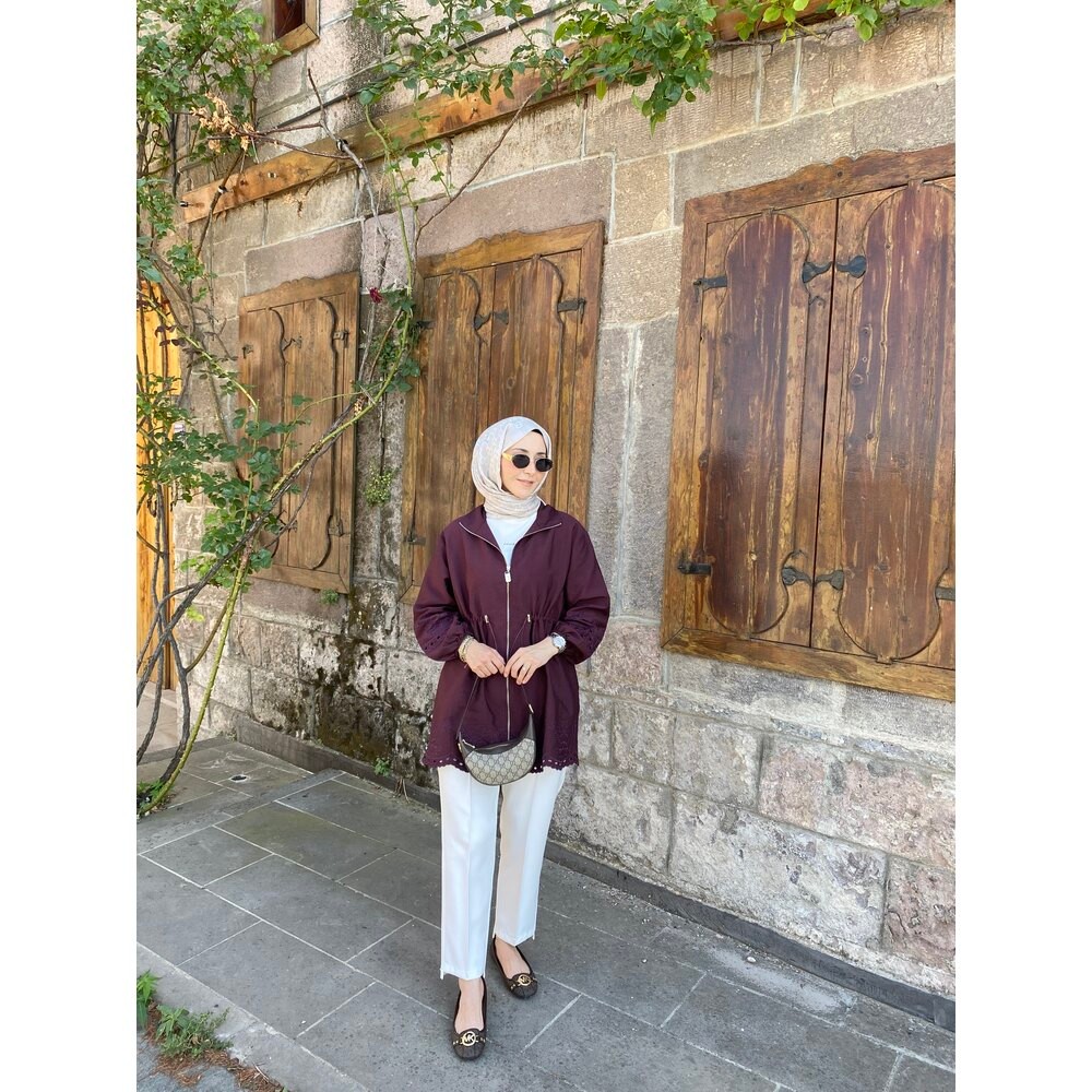 NAKIŞ İŞLEMELİ CEKET MÜRDÜM