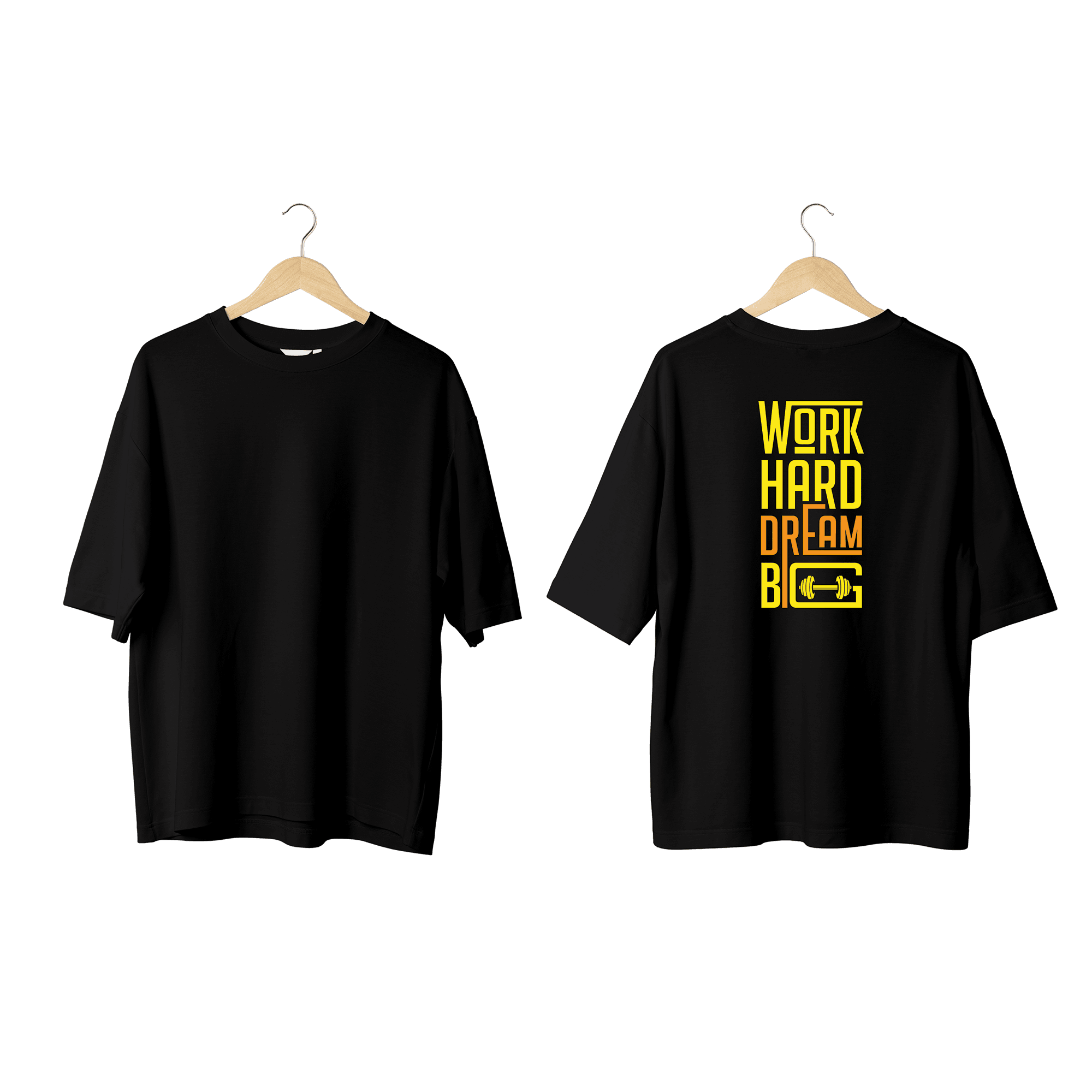 Wicold Work Hard Dream Big Baskılı Oversize T-Shirt