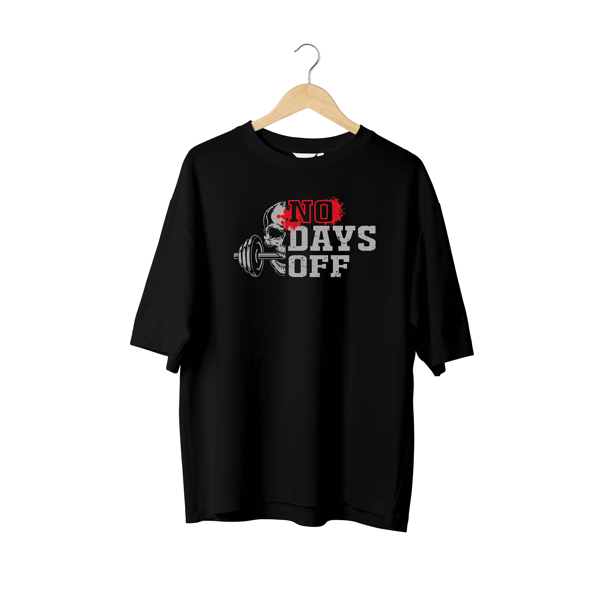 Wicold No Days Off Baskılı Oversize T-Shirt