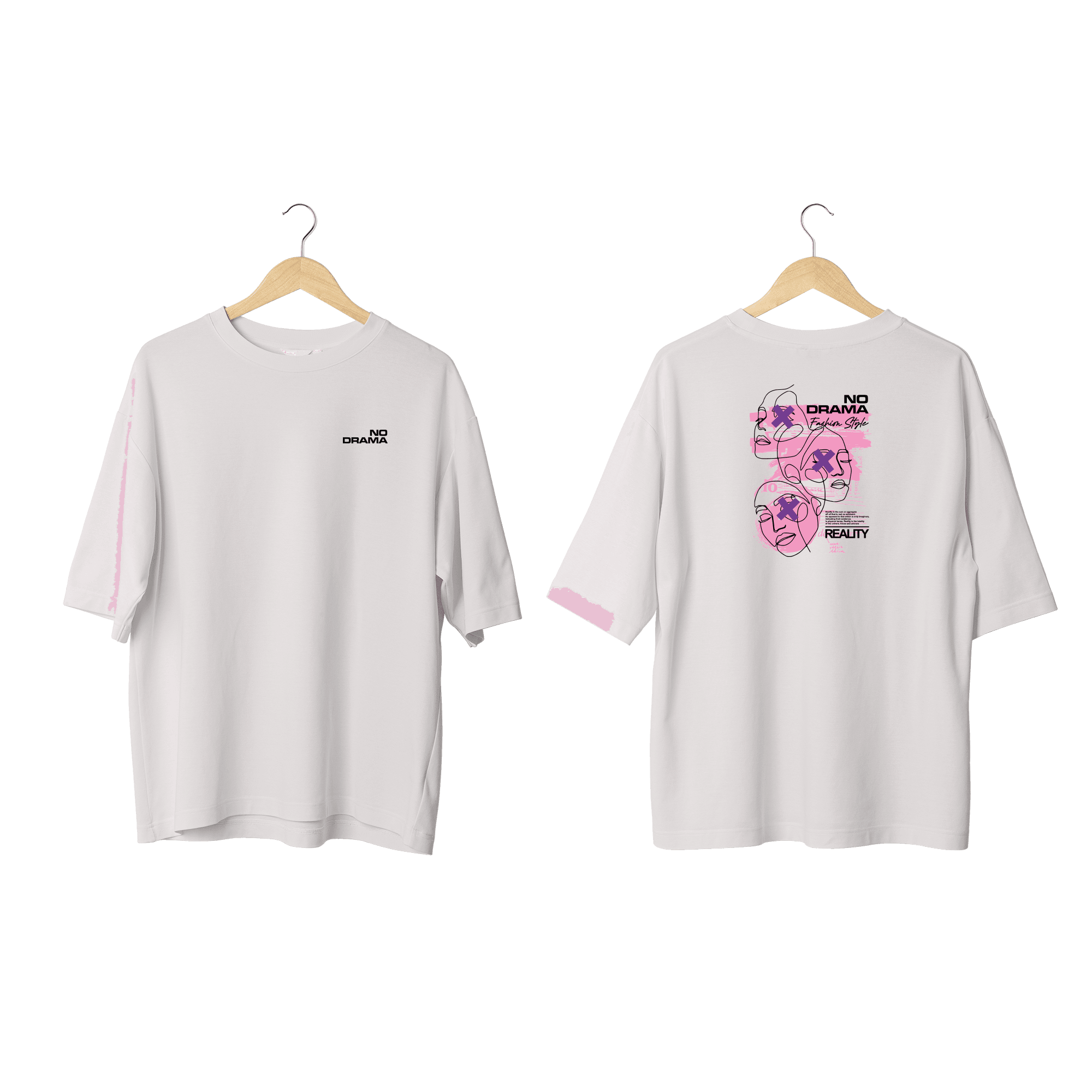 Wicold No Drama Baskılı Oversize T-Shirt