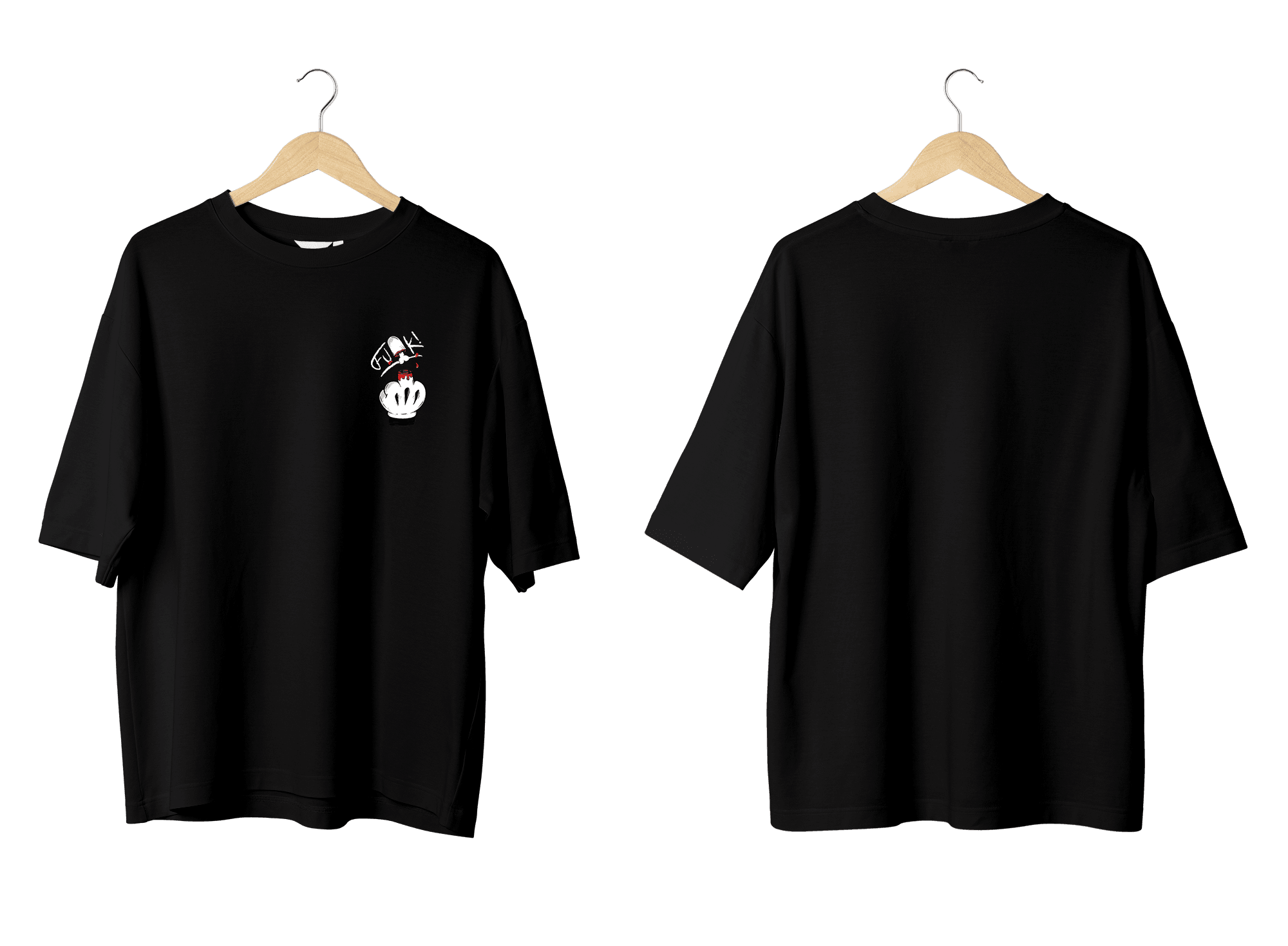 Wicold F*ck Baskılı Oversize T-Shirt