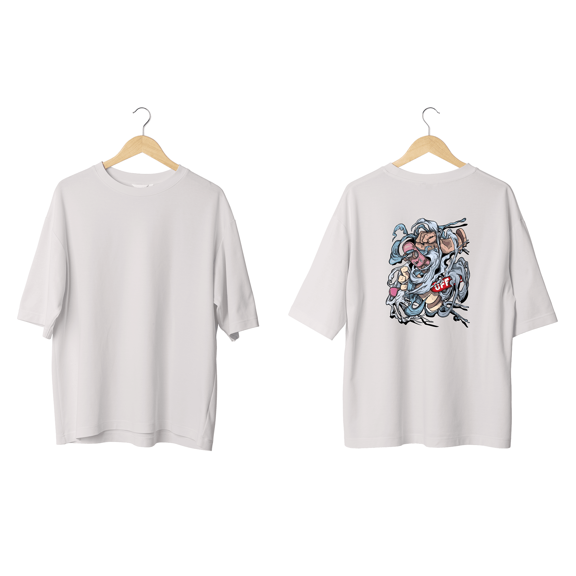 Wicold Street Art Baskılı Oversize T-Shirt