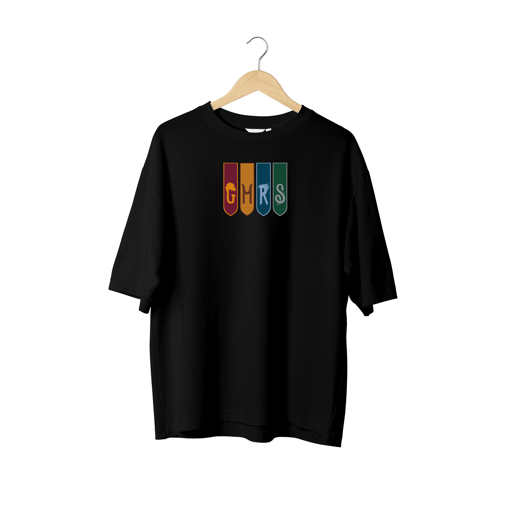 Wicold Hogwarts Baskılı Oversize T-Shirt