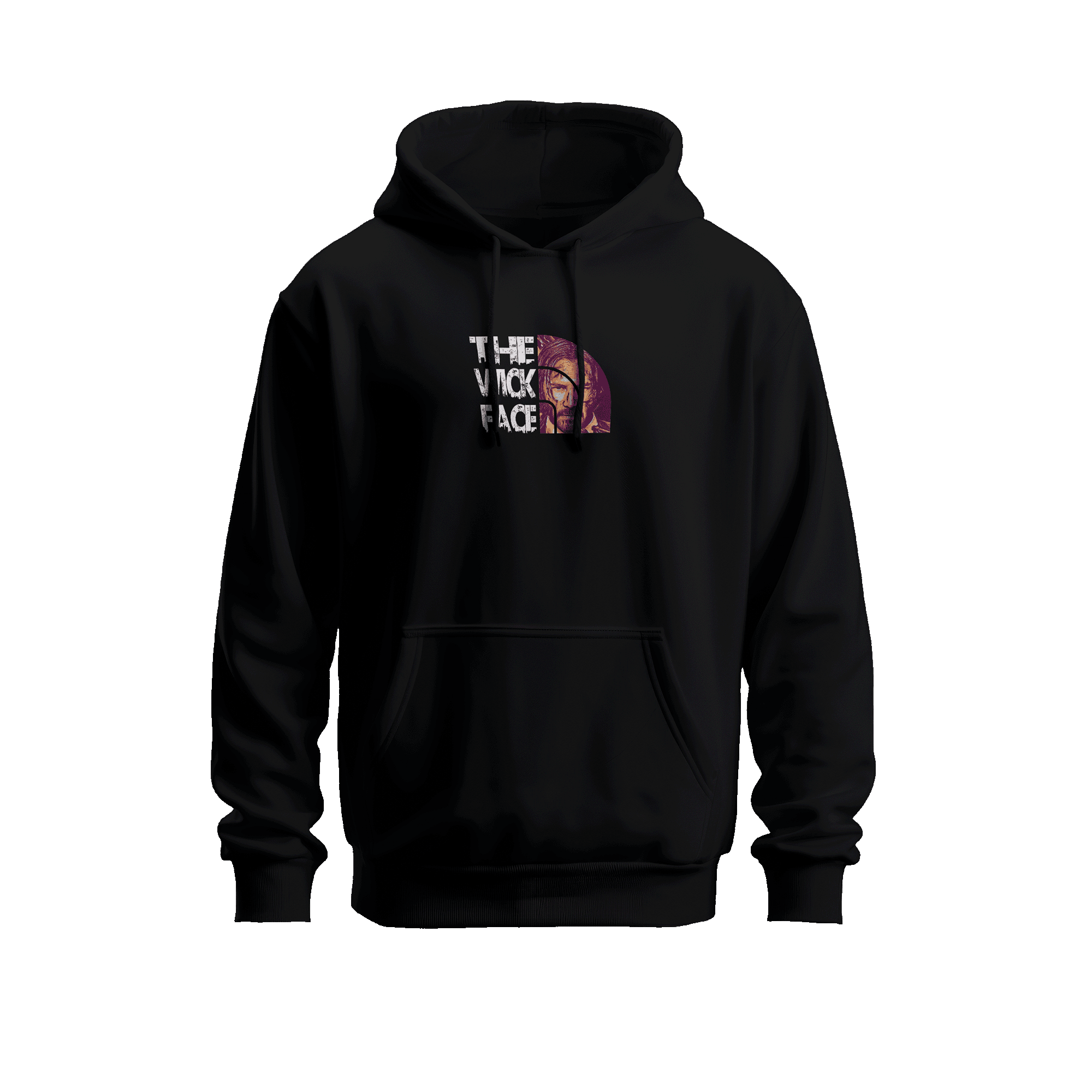 Wicold The Wick Face Baskılı Oversize Hoodie