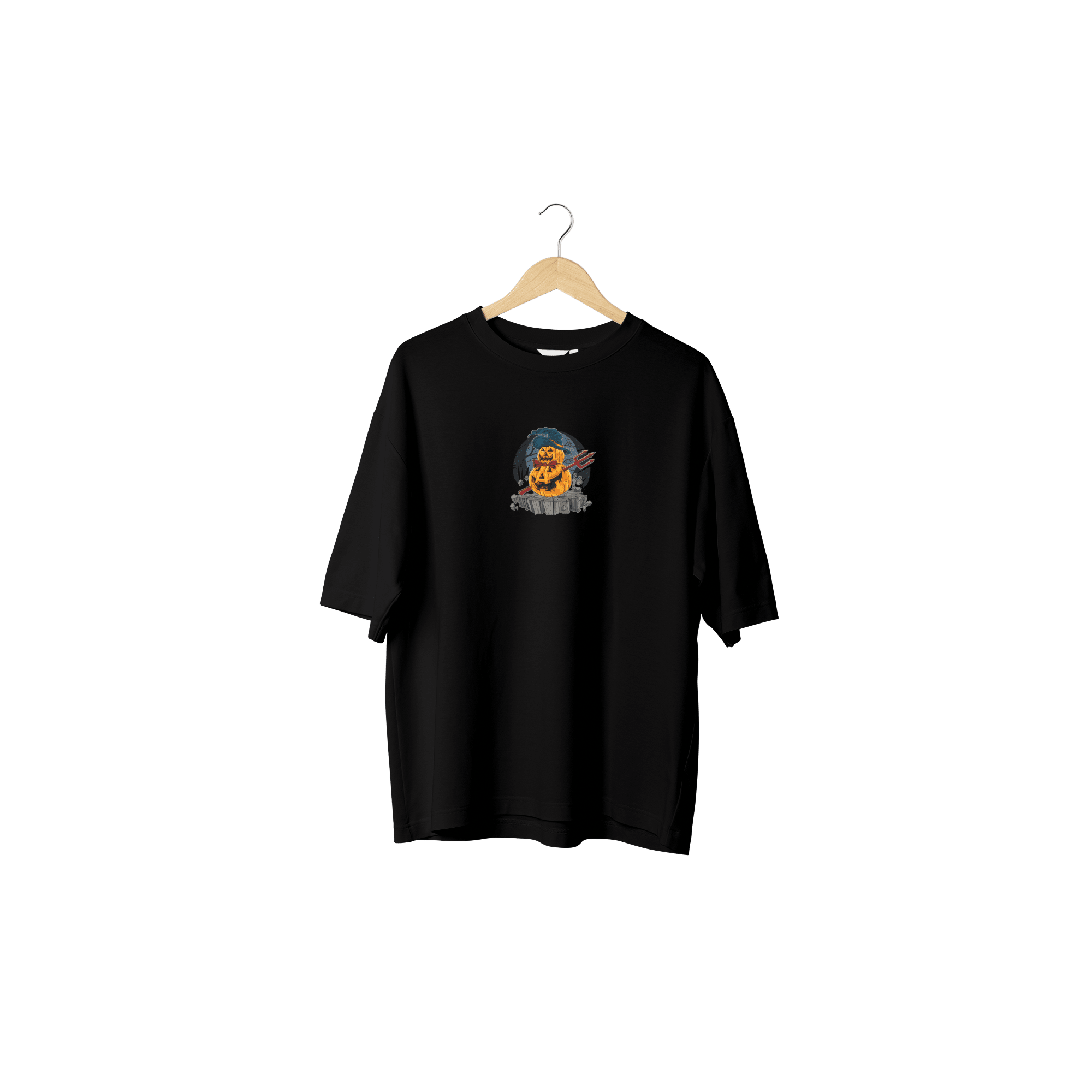 Wicold Hallowen Baskılı Oversize T-Shirt