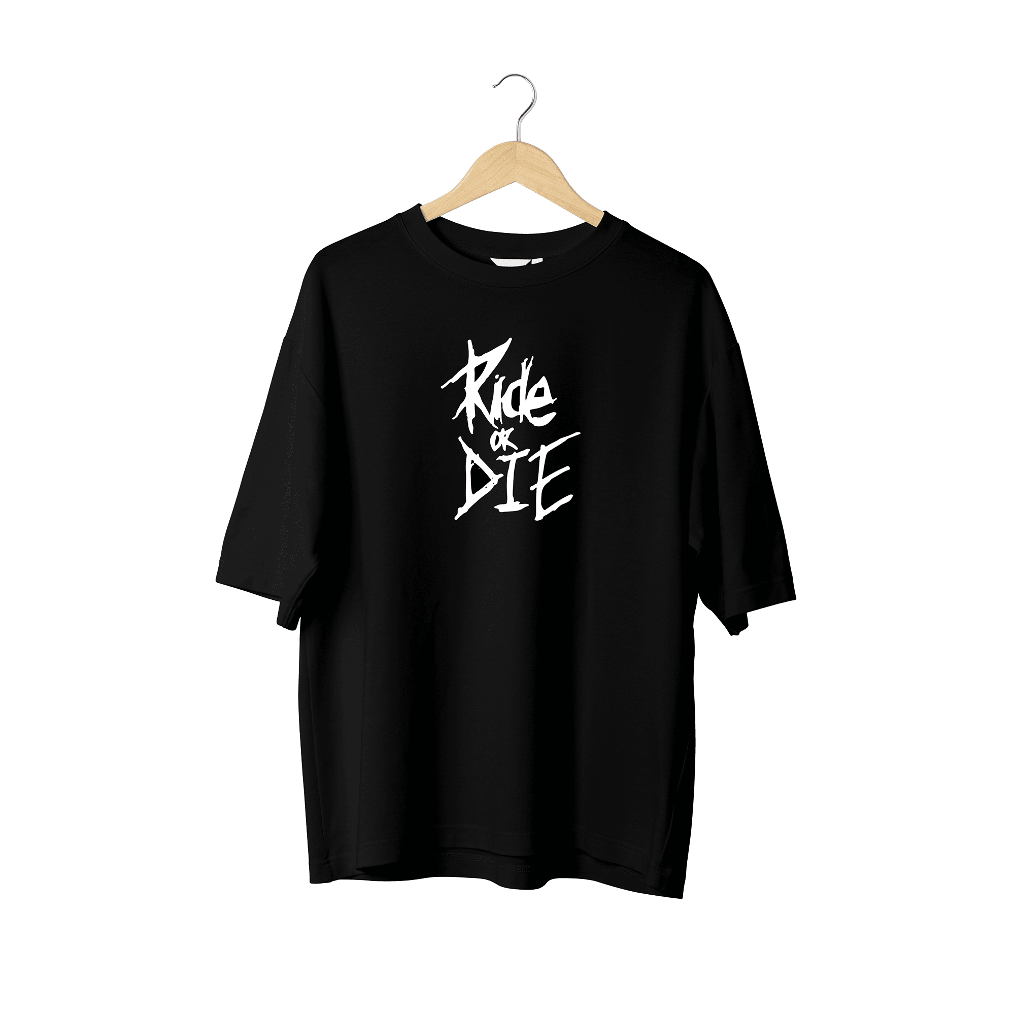 Wicold Ride Or Die 2 Baskılı Oversize T-Shirt