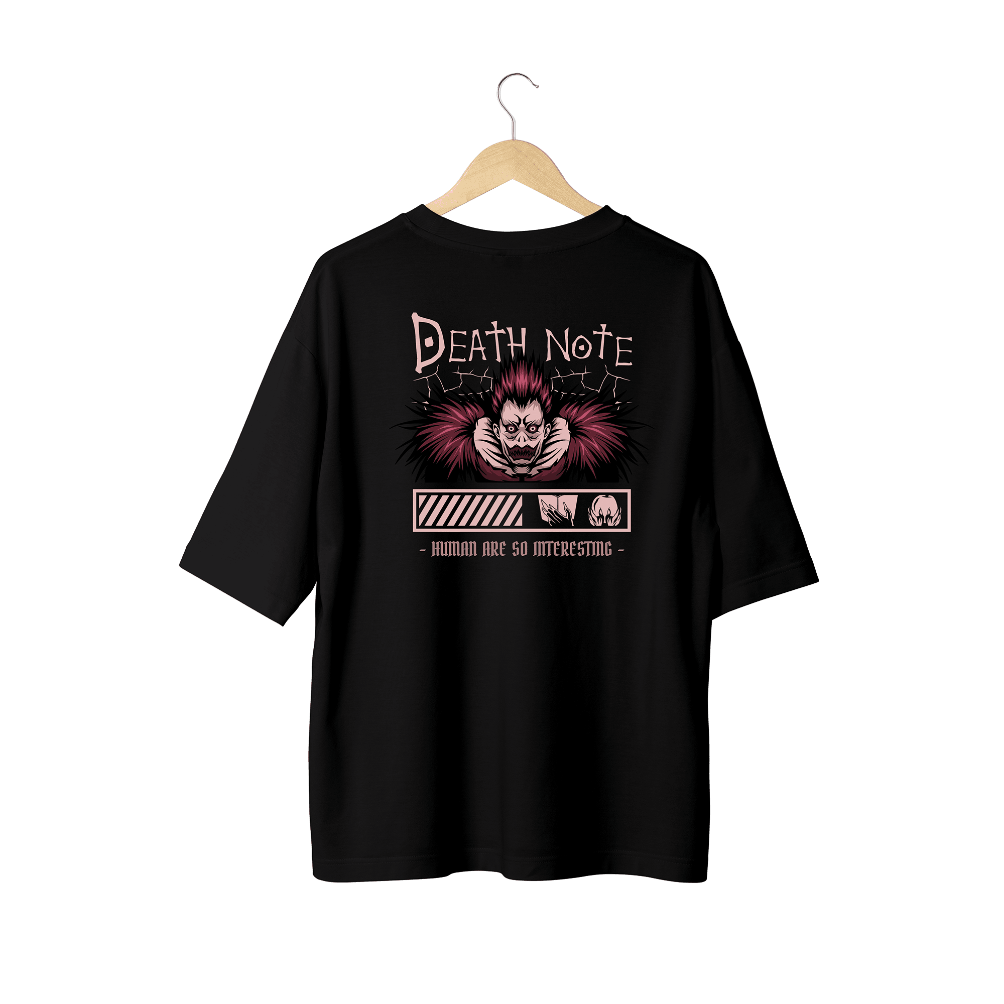 Wicold Death Note Baskılı Oversize T-Shirt