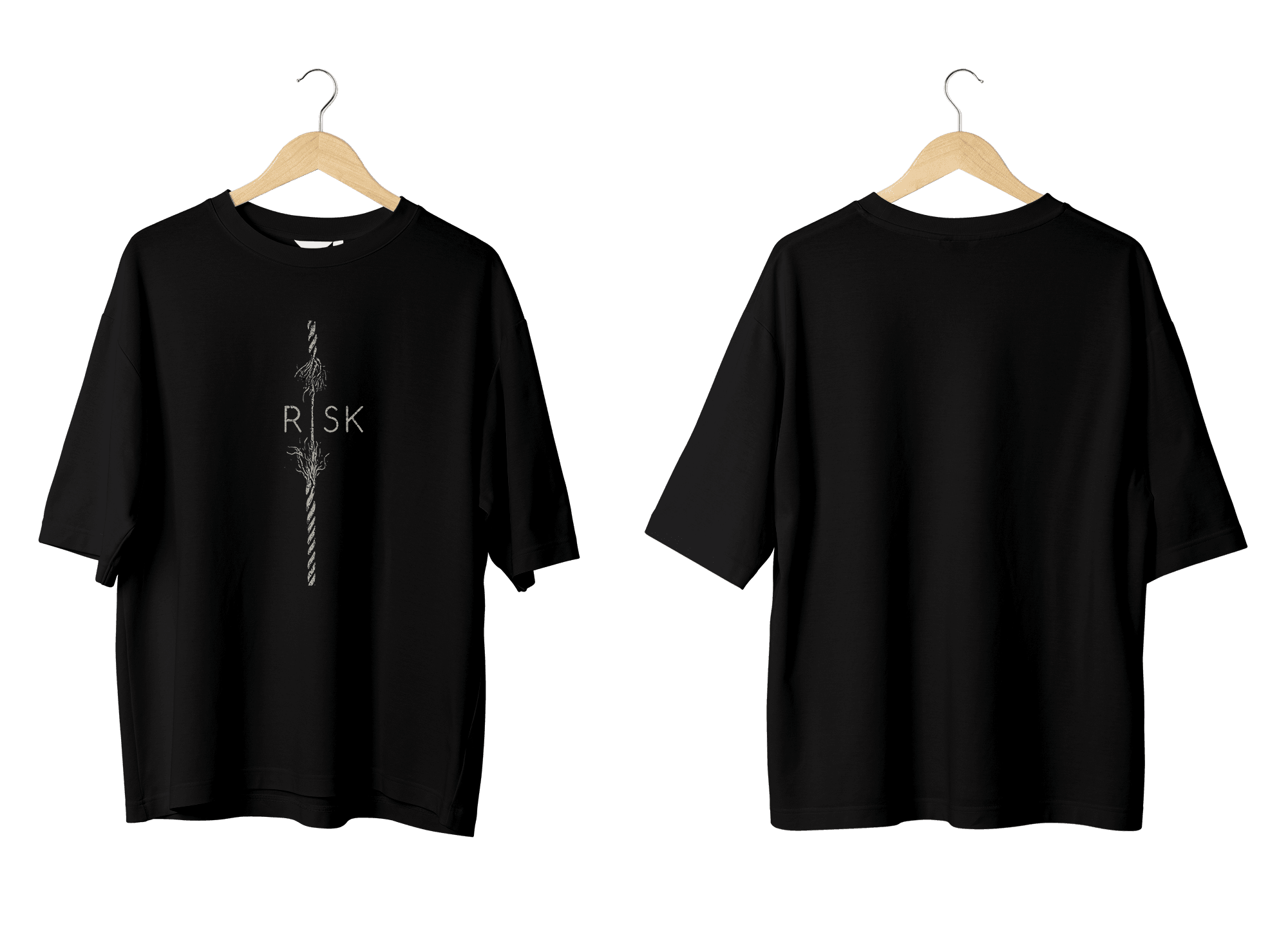 Wicold Risk Baskılı Oversize T-Shirt