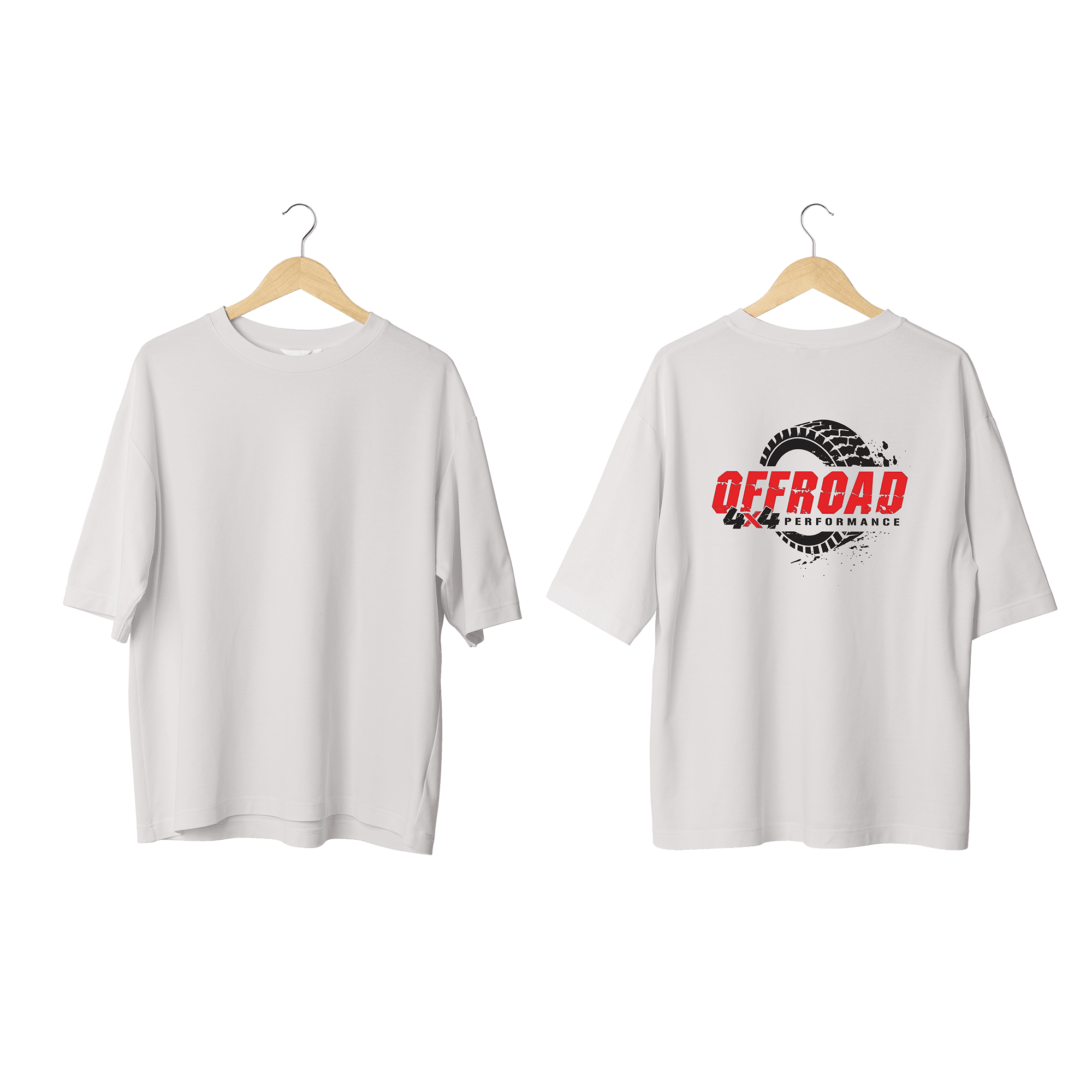 Wicold Offroad 4x4 Baskılı Oversize T-Shirt