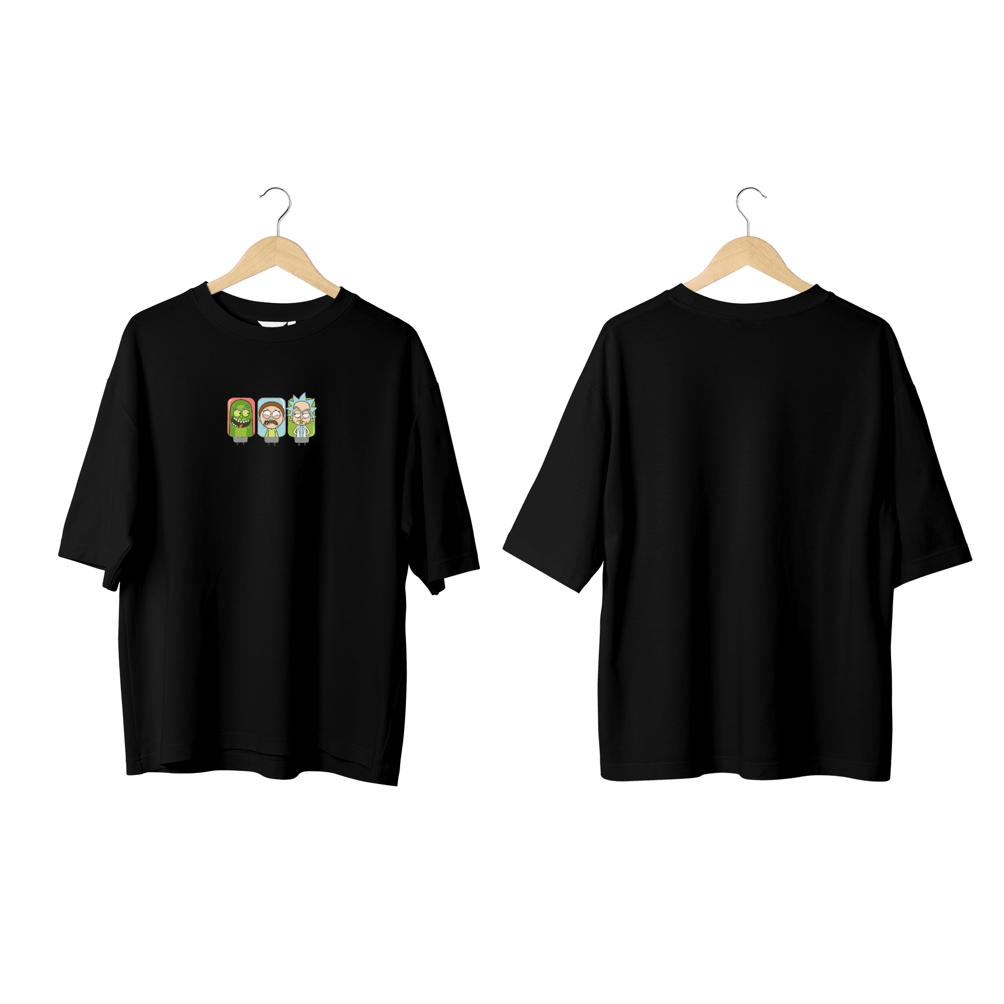 Wicold Rick And Morty 2 Baskılı Oversize T-Shirt