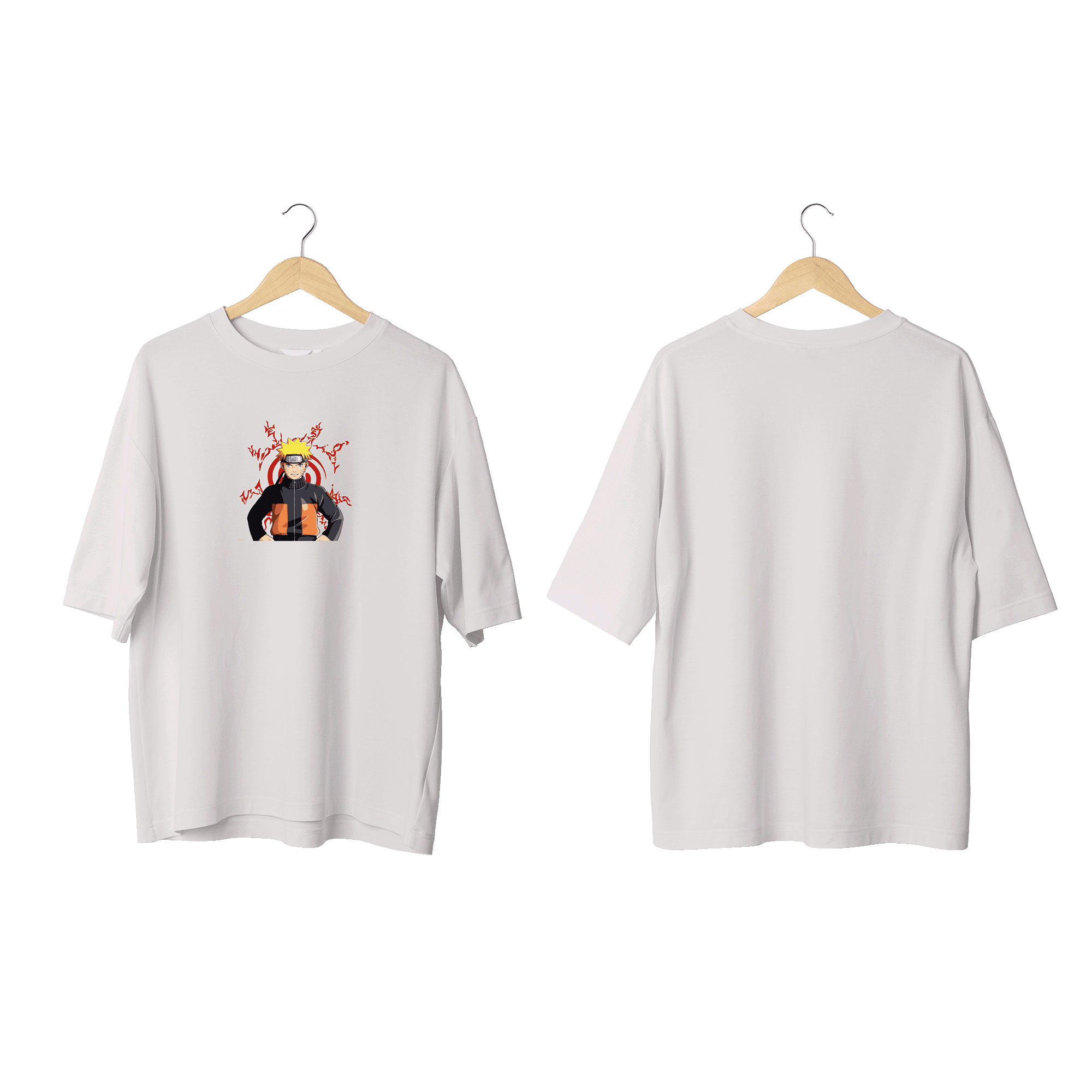 Wicold Naruto Baskılı Oversize T-Shirt