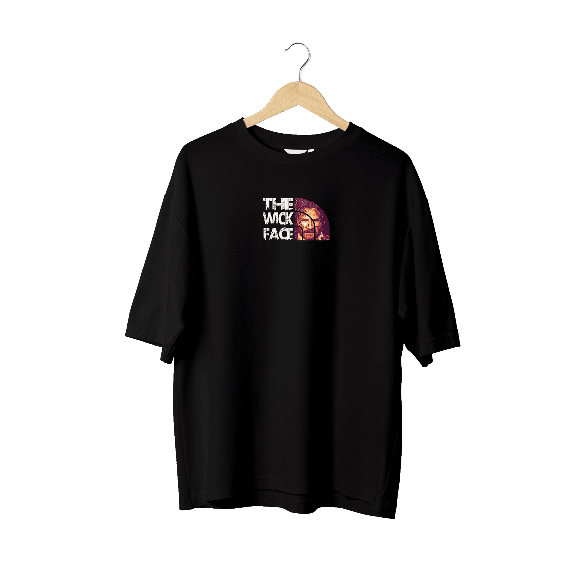 Wicold The Wick Face Baskılı Oversize T-Shirt