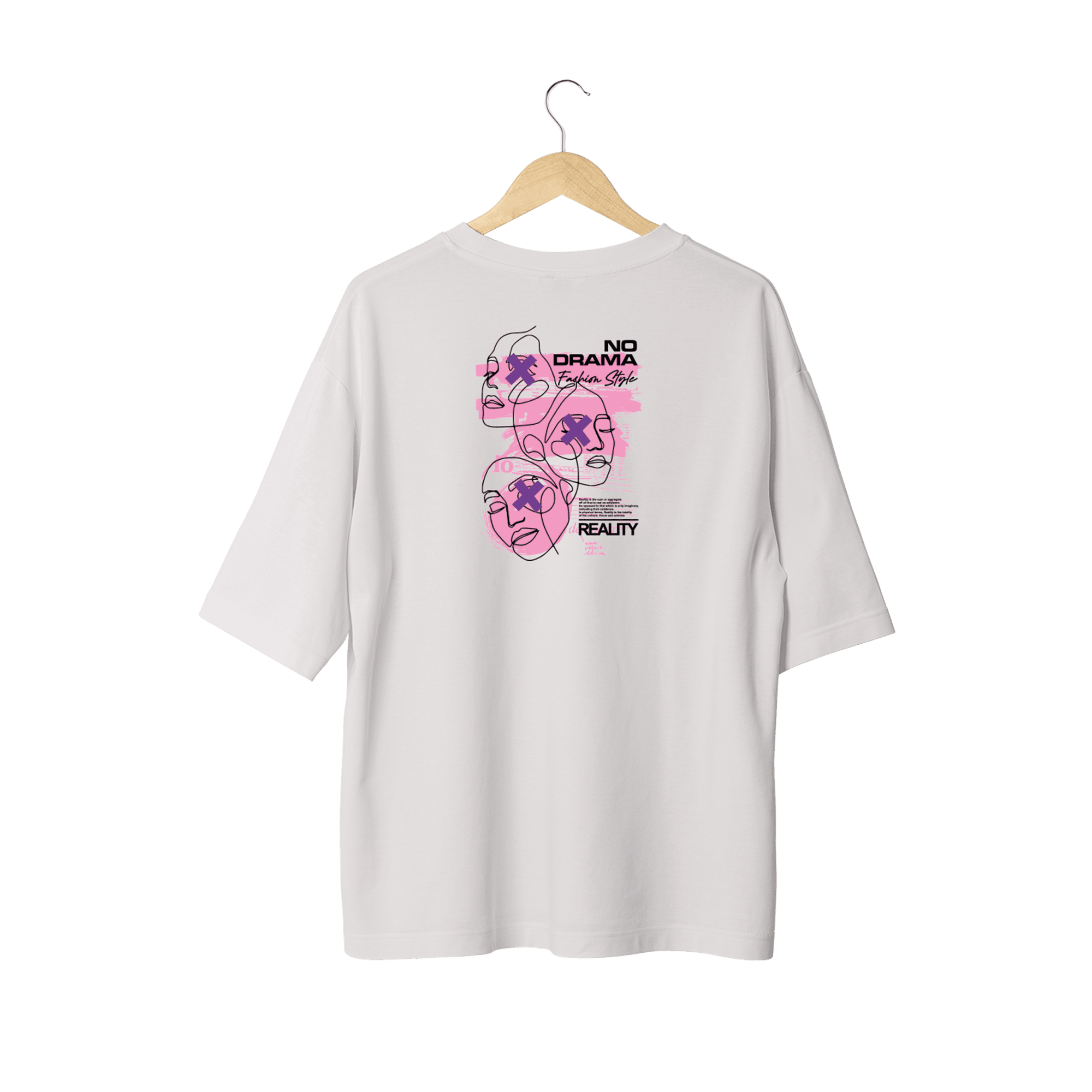 Wicold No Drama Baskılı Oversize T-Shirt