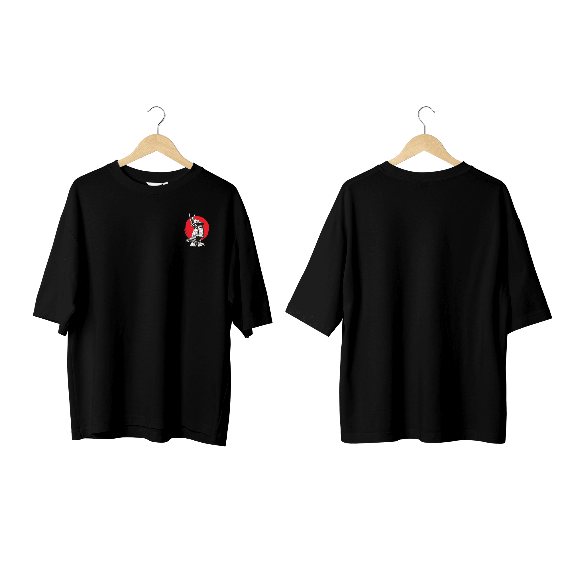 Wicold Savaşçı Samurai Baskılı Oversize T-Shirt