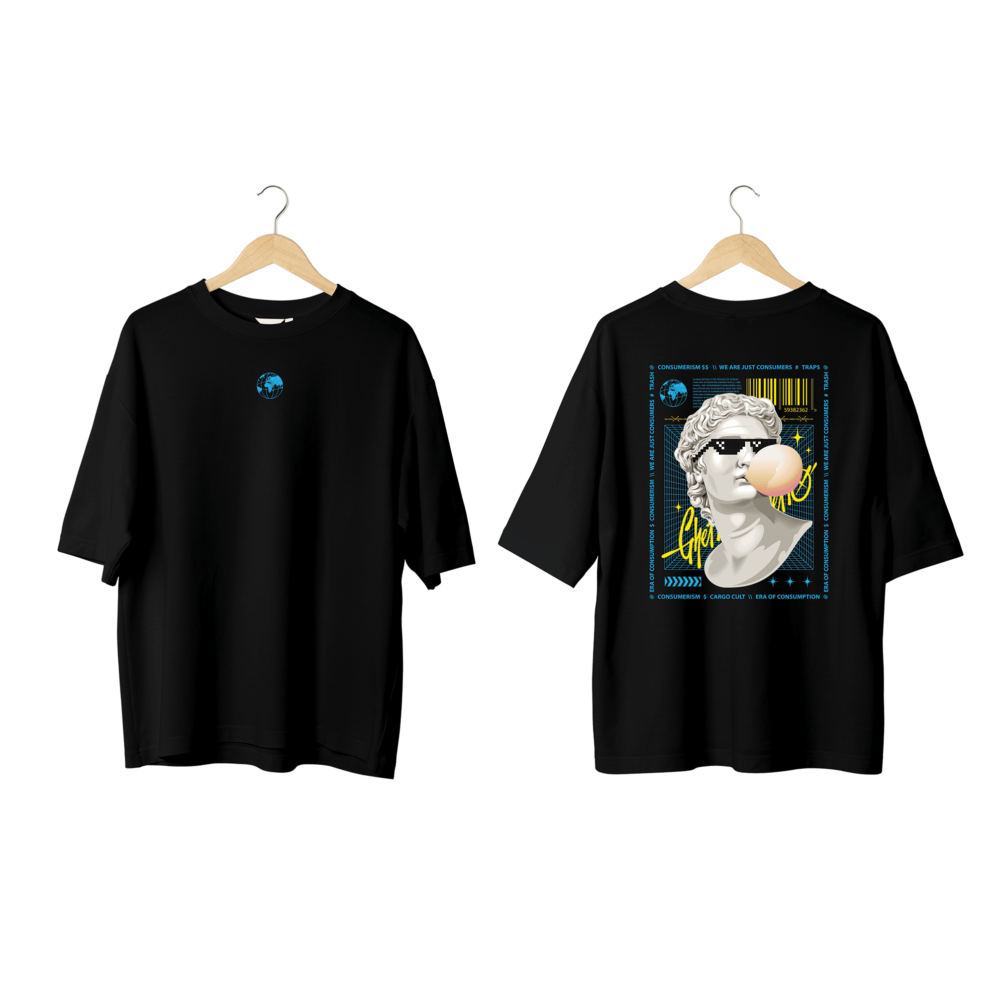 Wicold Traps Baskılı Oversize T-Shirt