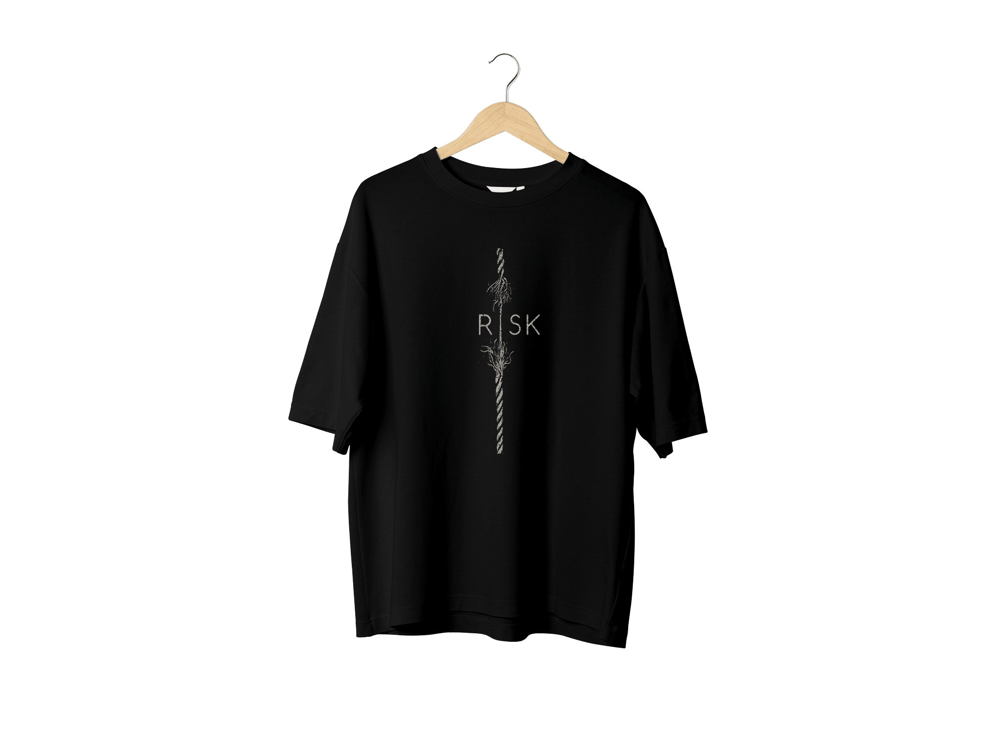 Wicold Risk Baskılı Oversize T-Shirt