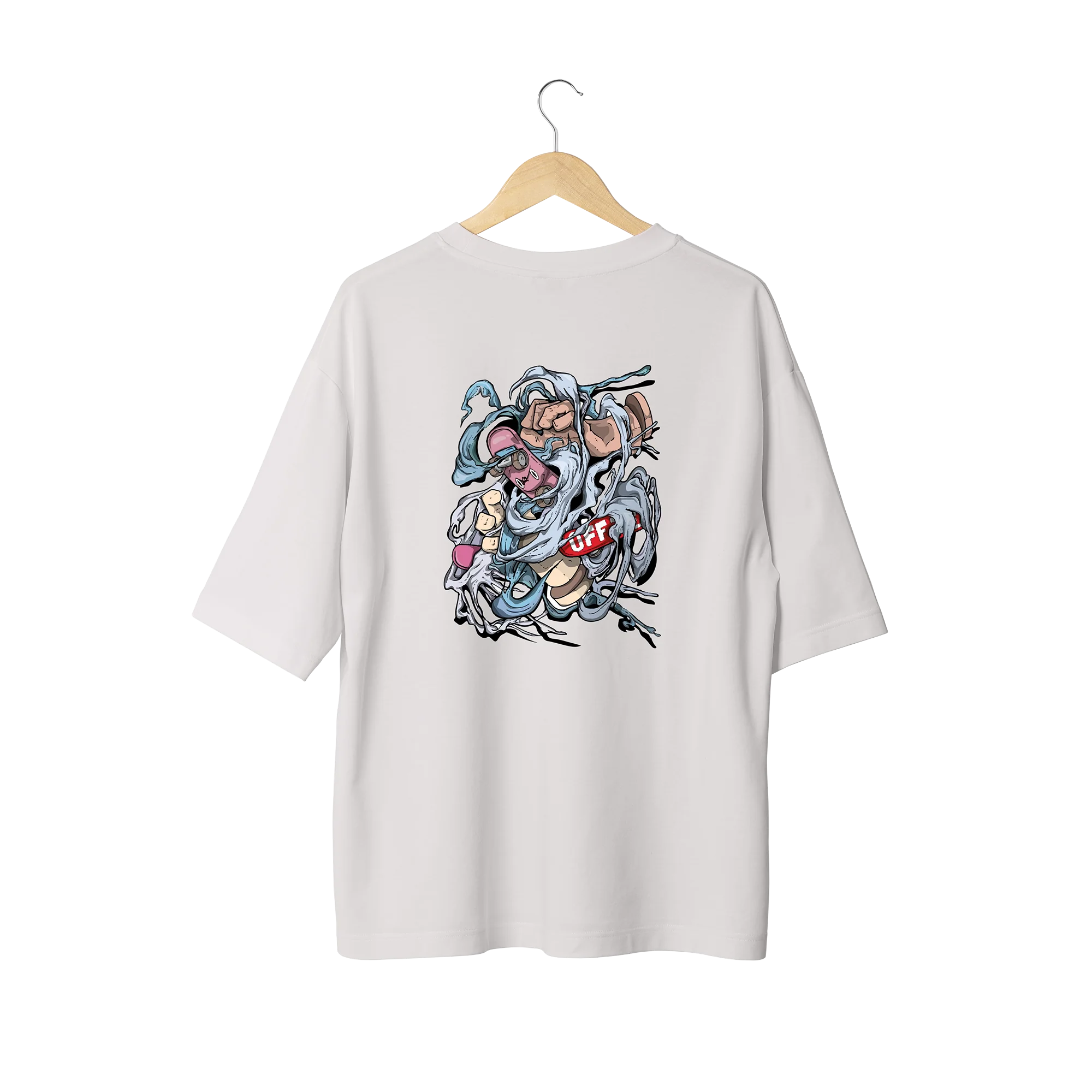 Wicold Street Art Baskılı Oversize T-Shirt