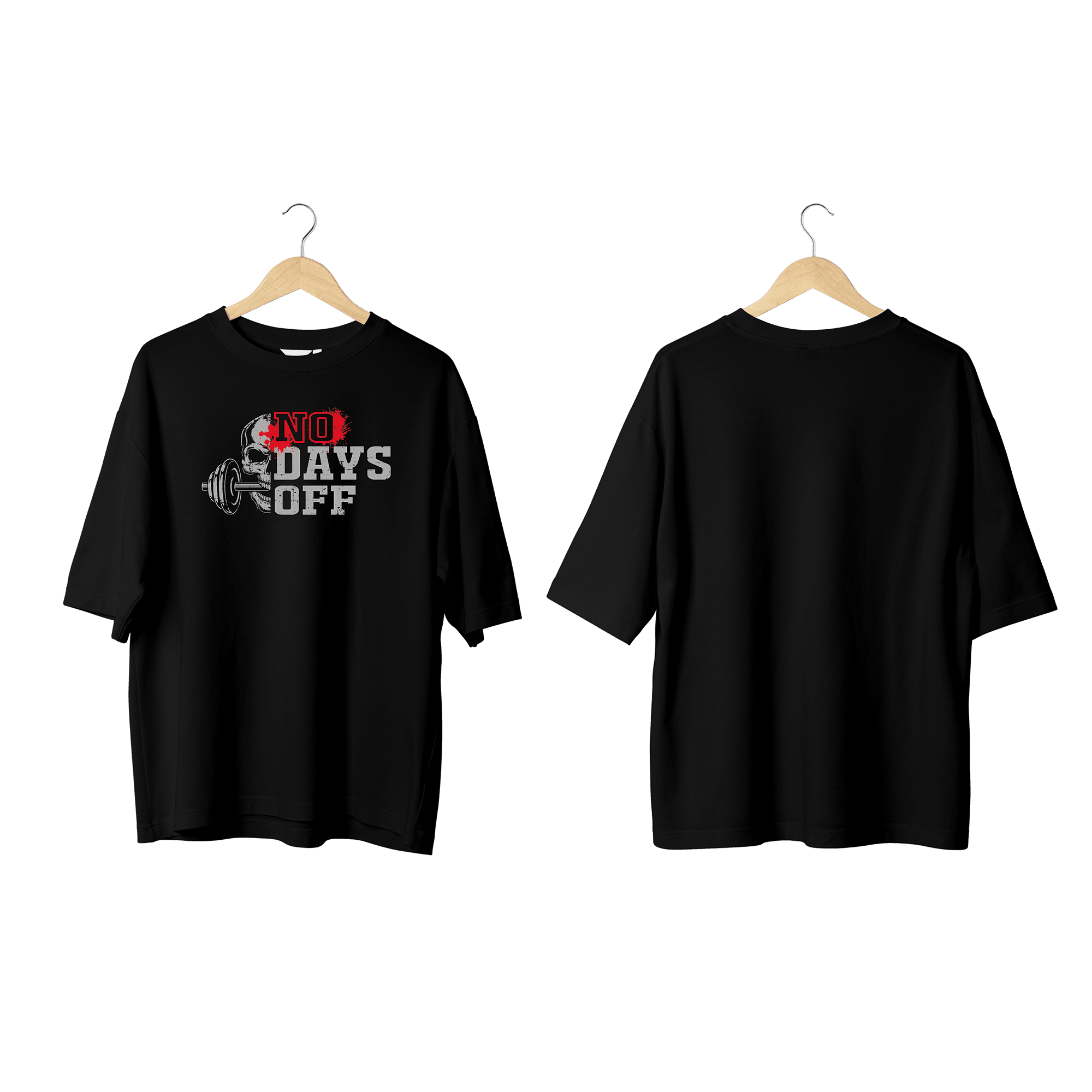 Wicold No Days Off Baskılı Oversize T-Shirt