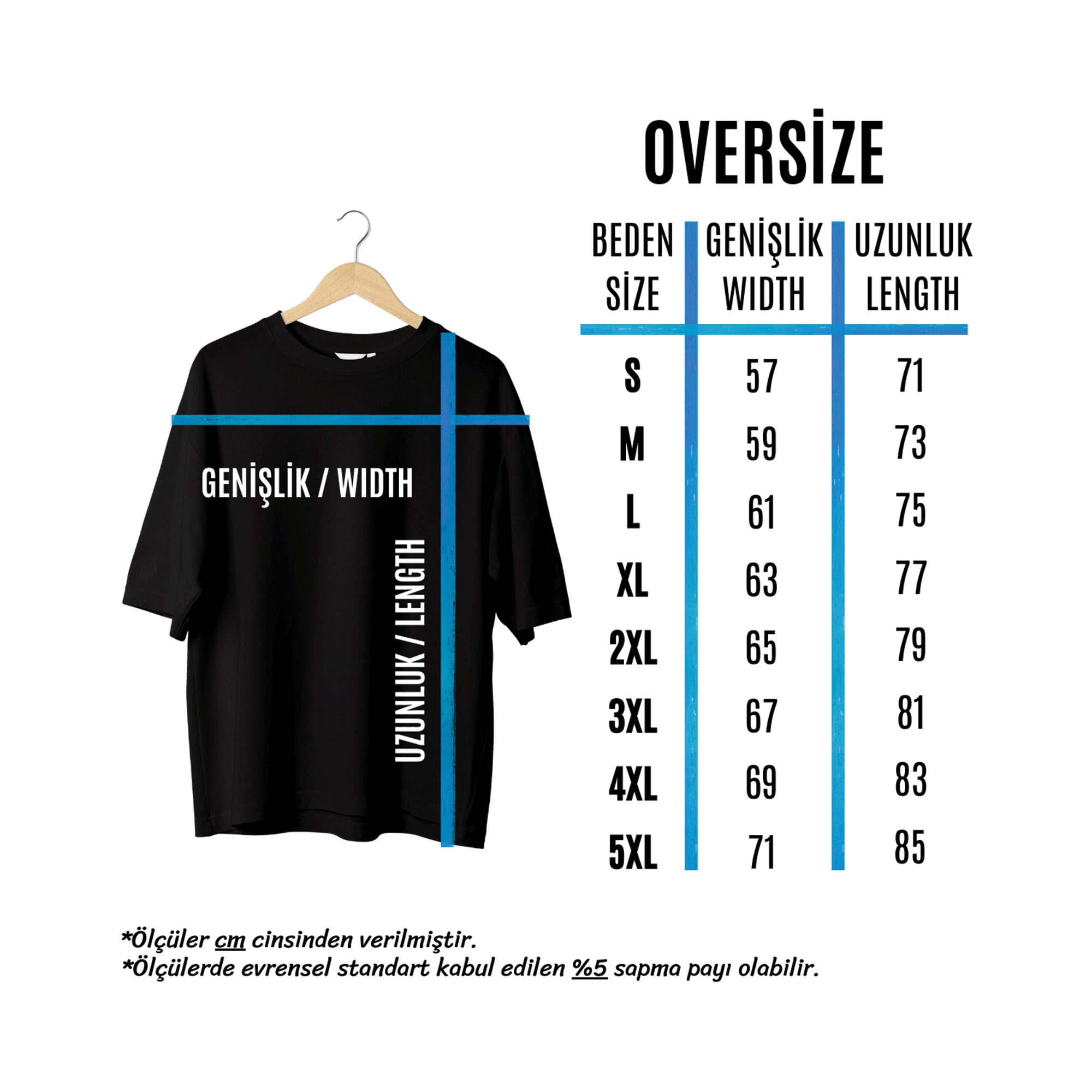 Size Özel İsim Veya Fotoğraf Baskılı Oversize T-Shirt