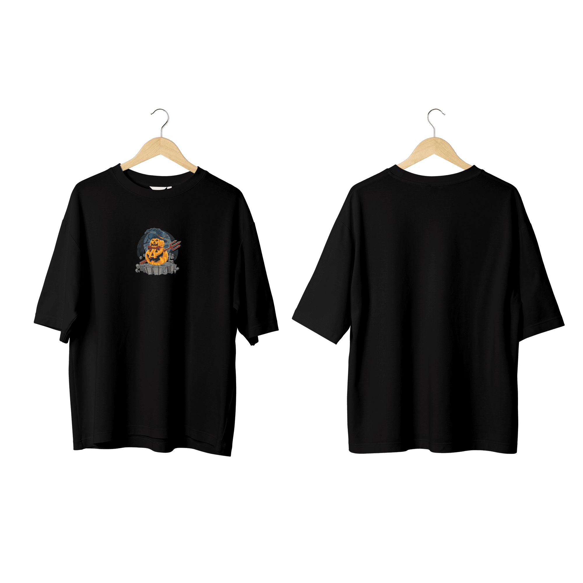 Wicold Hallowen Baskılı Oversize T-Shirt