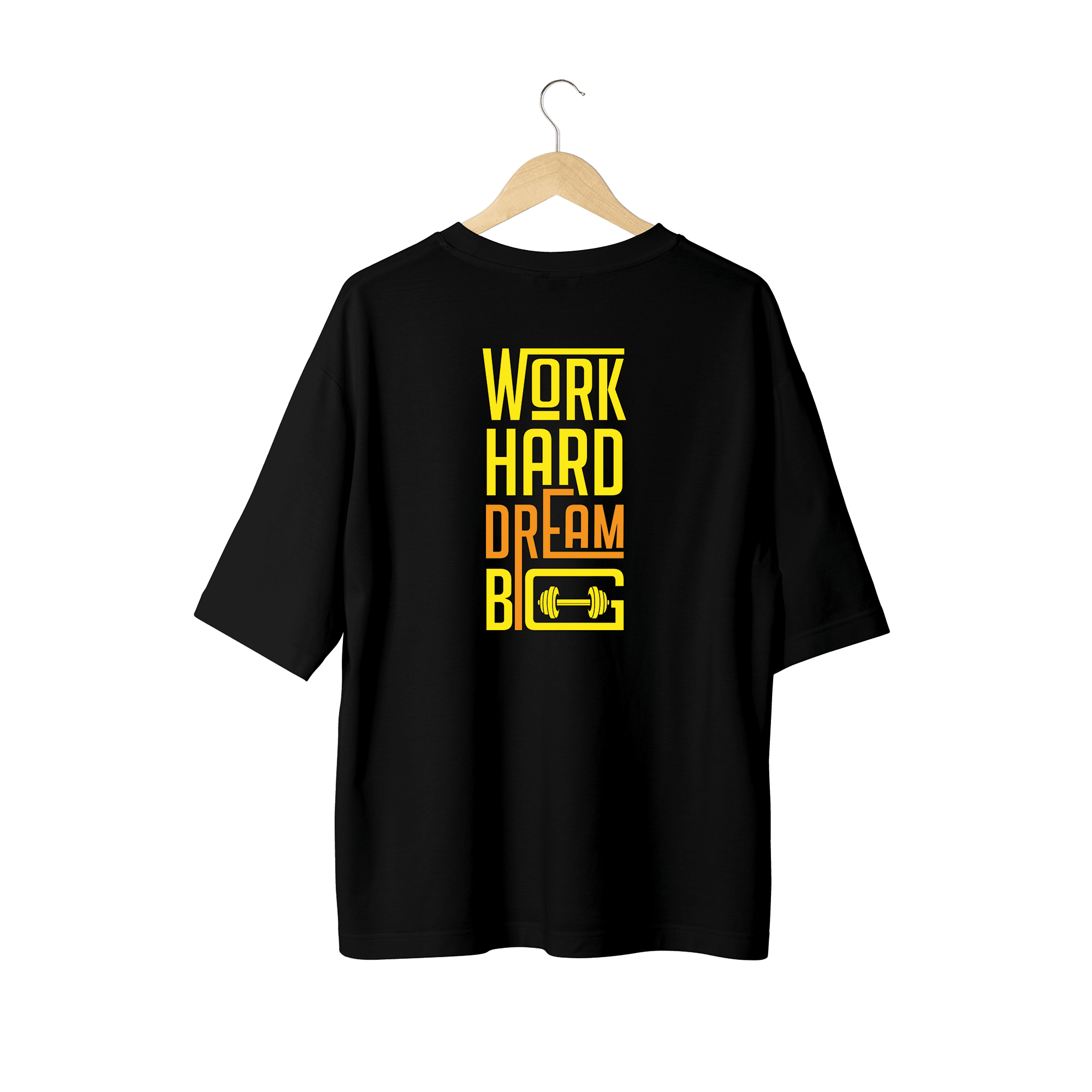 Wicold Work Hard Dream Big Baskılı Oversize T-Shirt