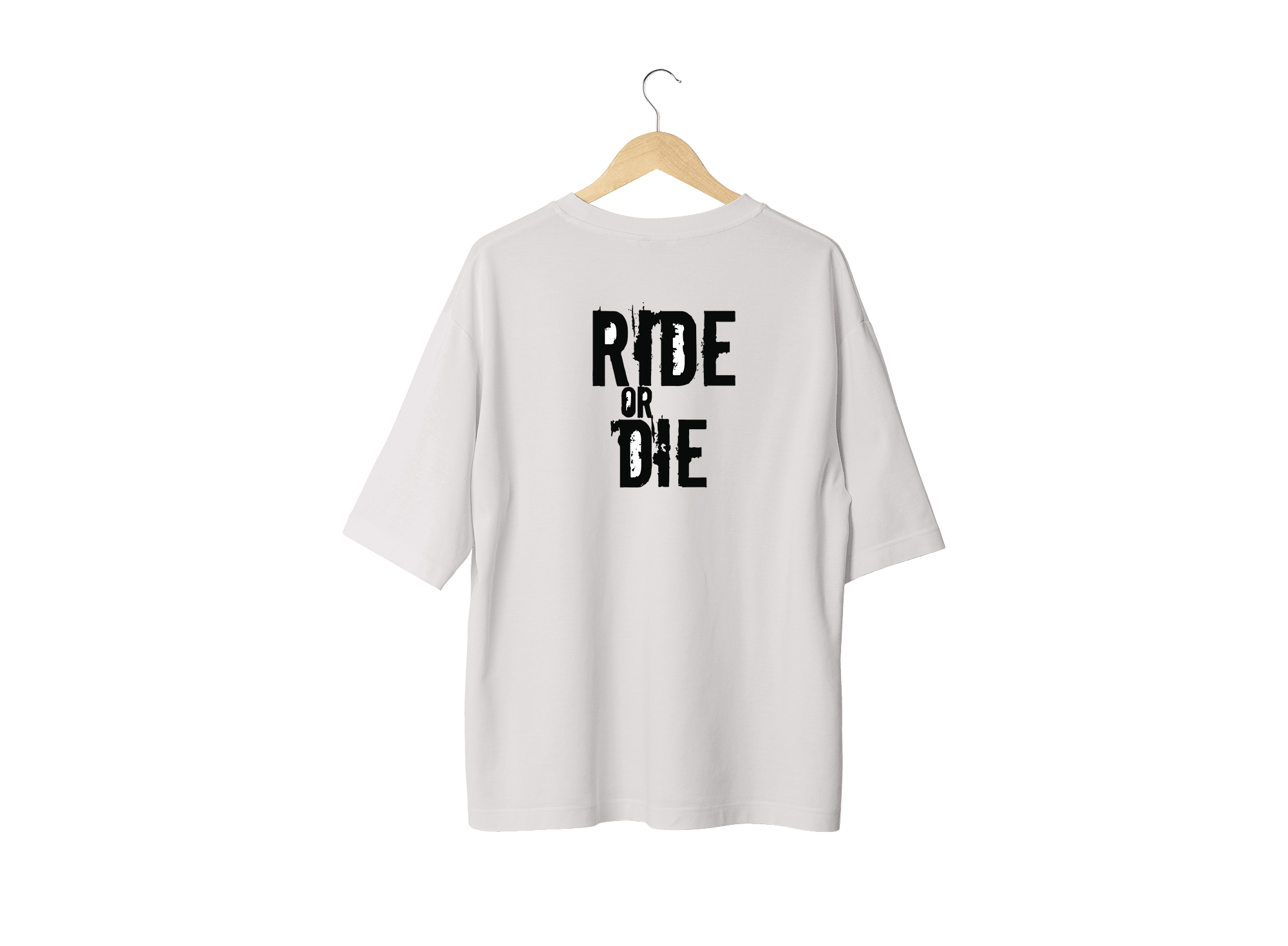 Wicold Ride Or Die Baskılı Oversize T-Shirt