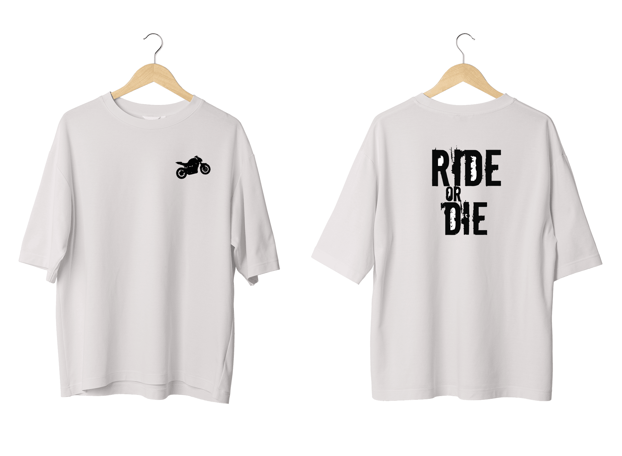 Wicold Ride Or Die Baskılı Oversize T-Shirt