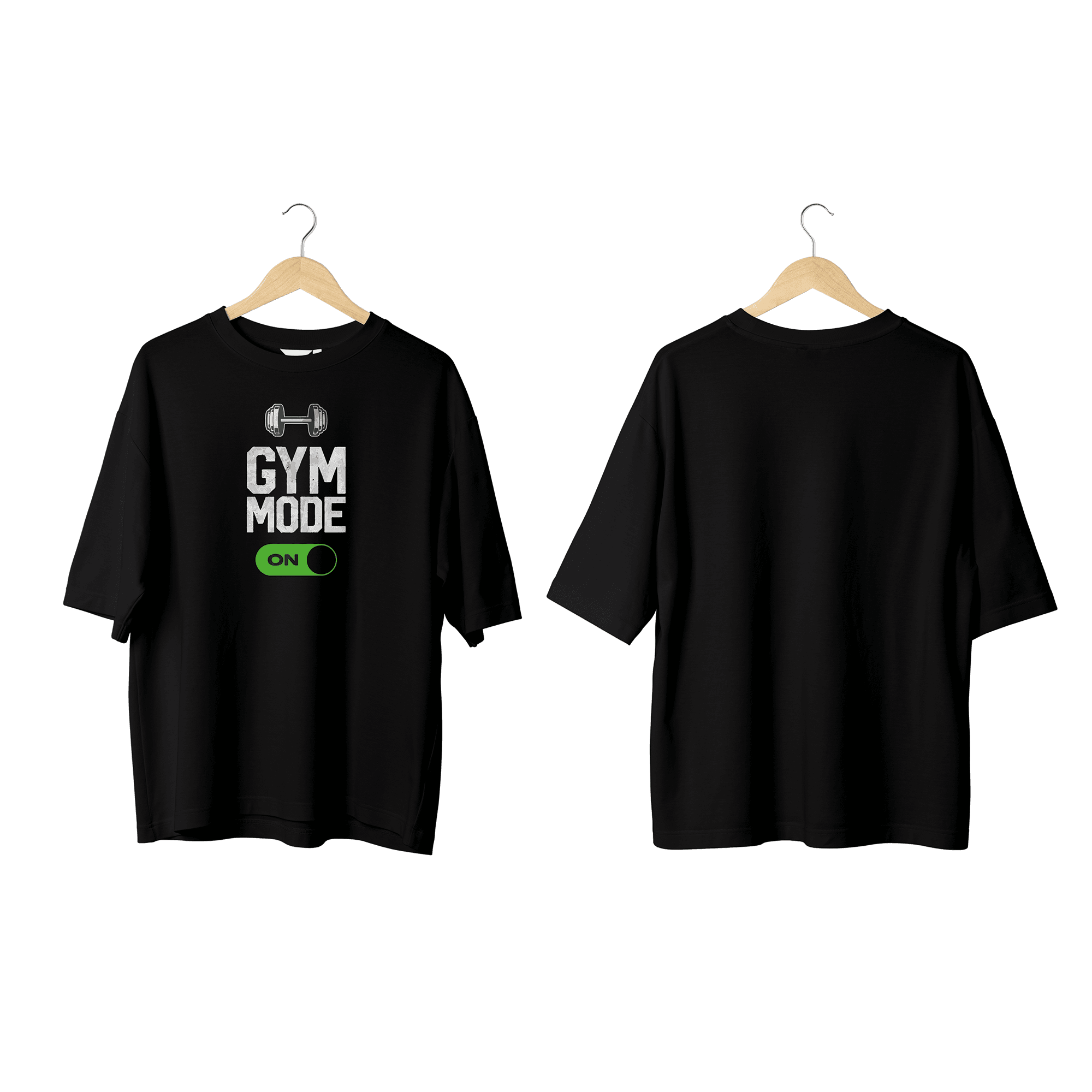 Wicold Gym Mode On Baskılı Oversize T-Shirt