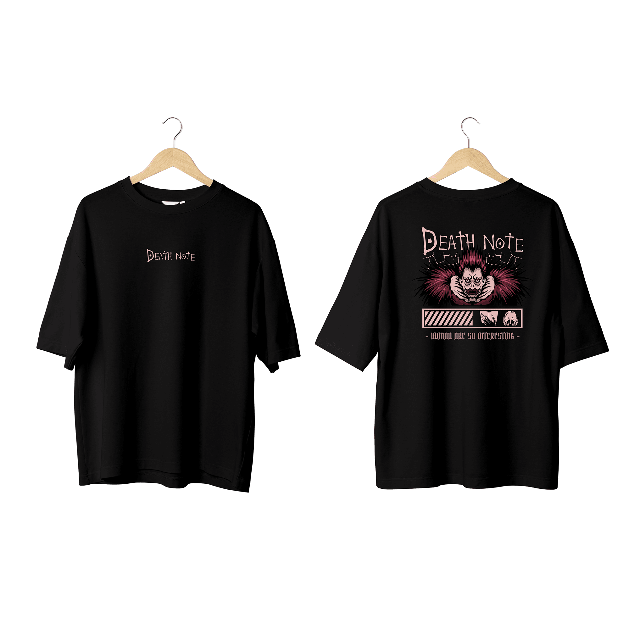 Wicold Death Note Baskılı Oversize T-Shirt