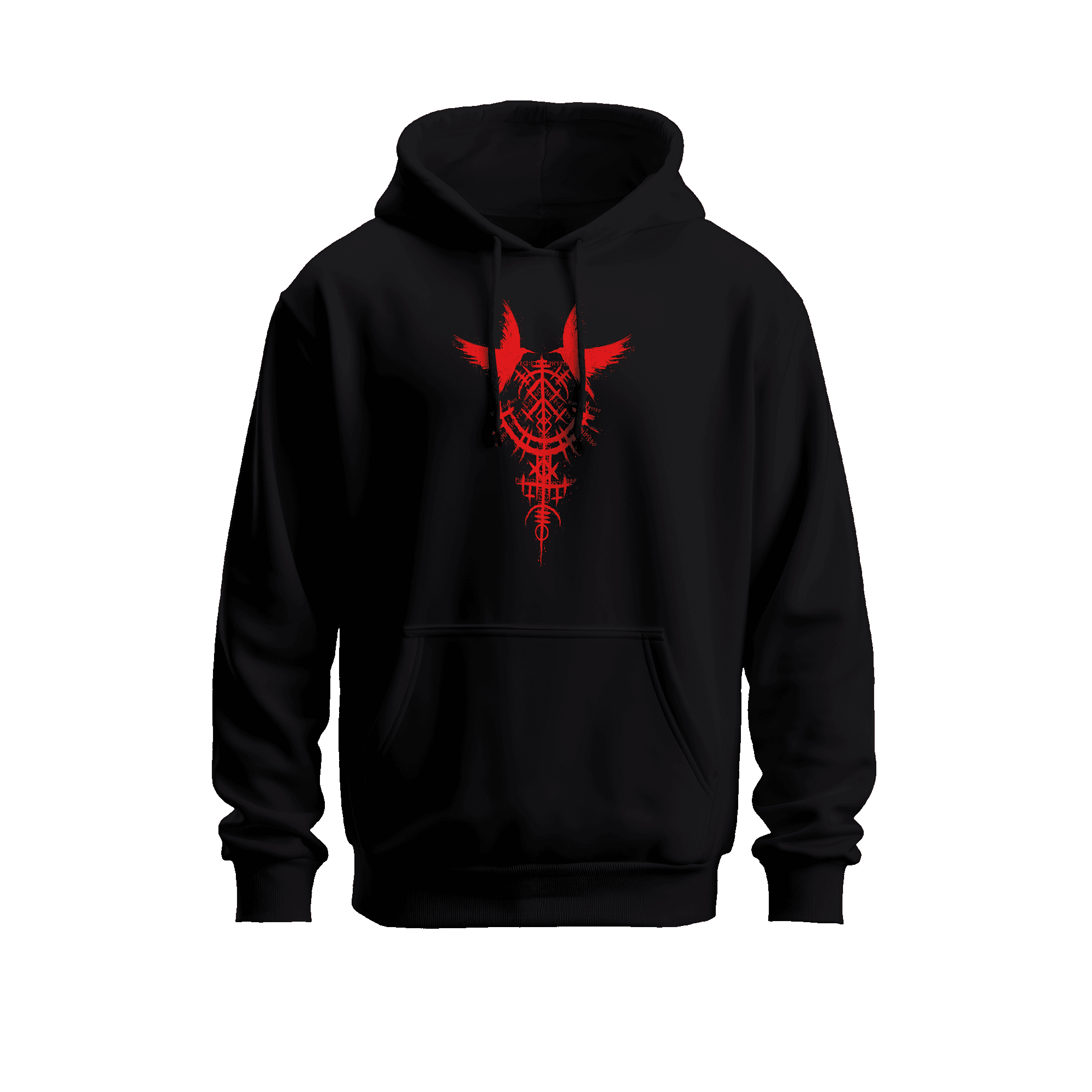 Wicold Valkryie Bird Baskılı Oversize Hoodie