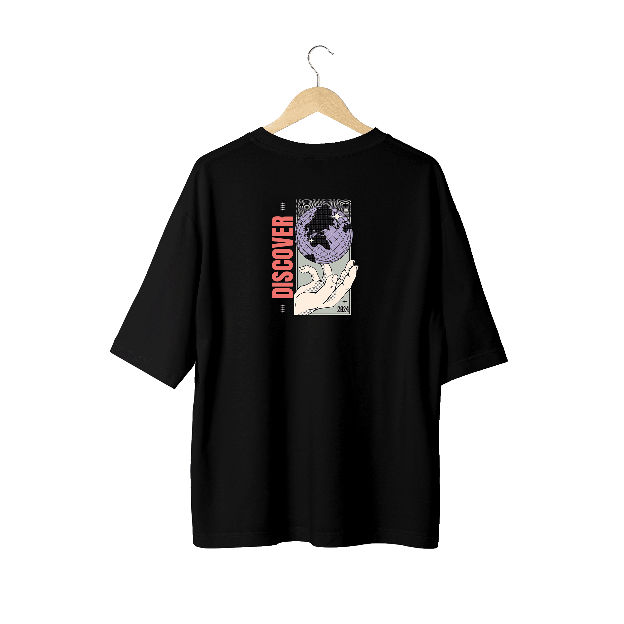 Wicold Discover Baskılı Oversize T-Shirt