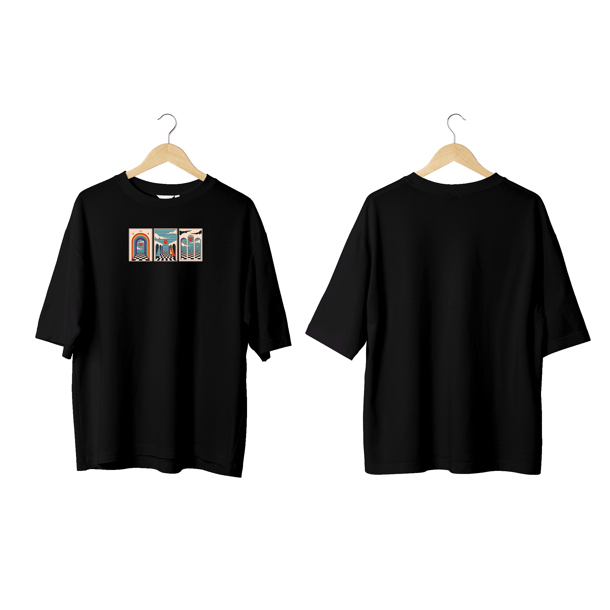 Wicold Hippie Baskılı Oversize T-Shirt