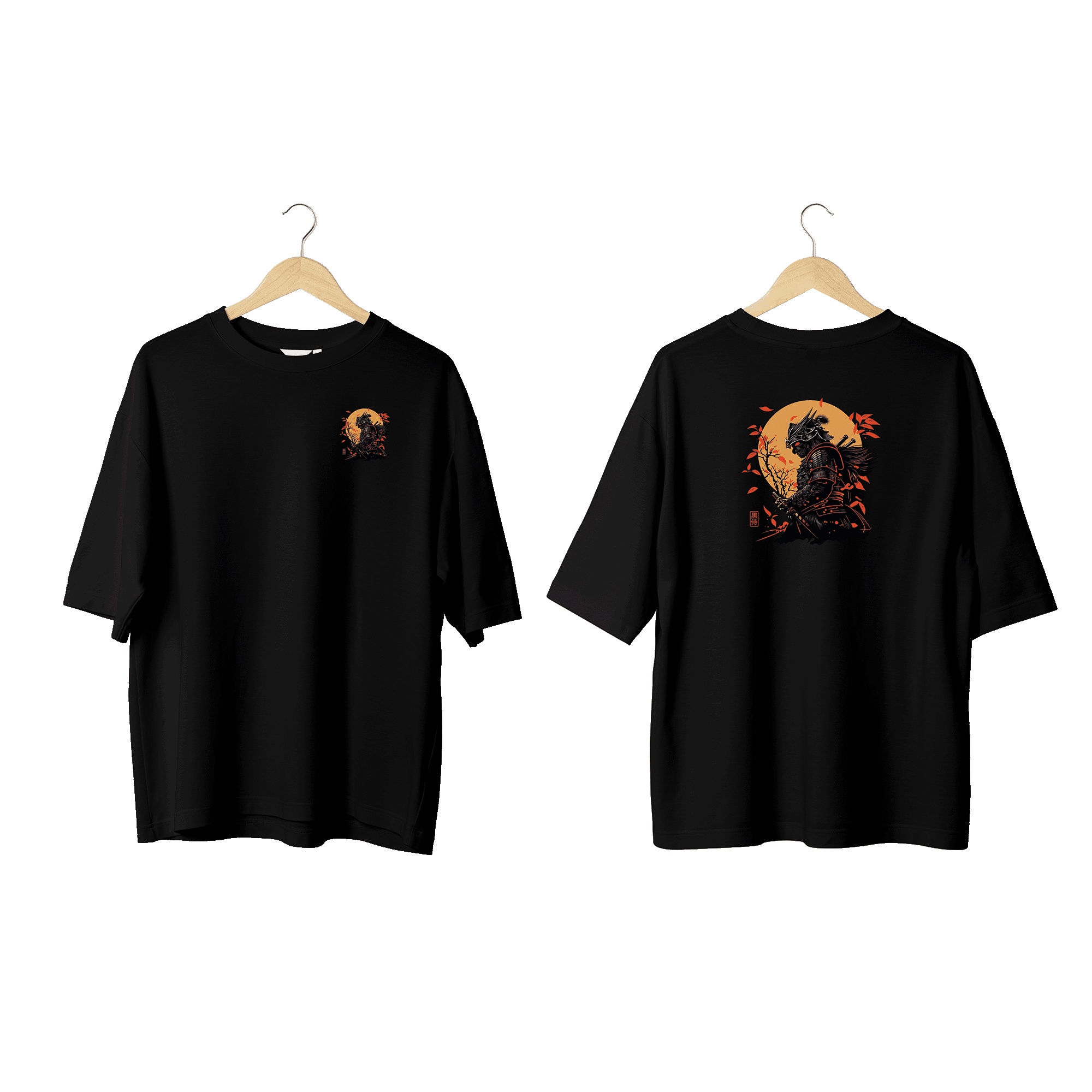 Wicold Flower Samurai Baskılı Oversize T-Shirt