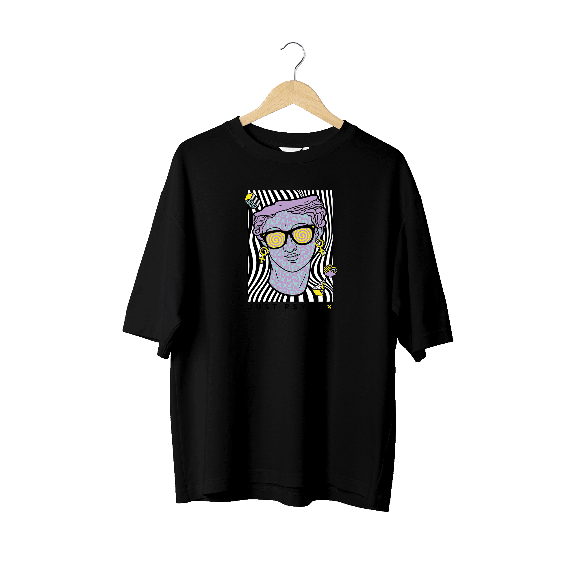 Wicold Just Psycho Baskılı Oversize T-Shirt