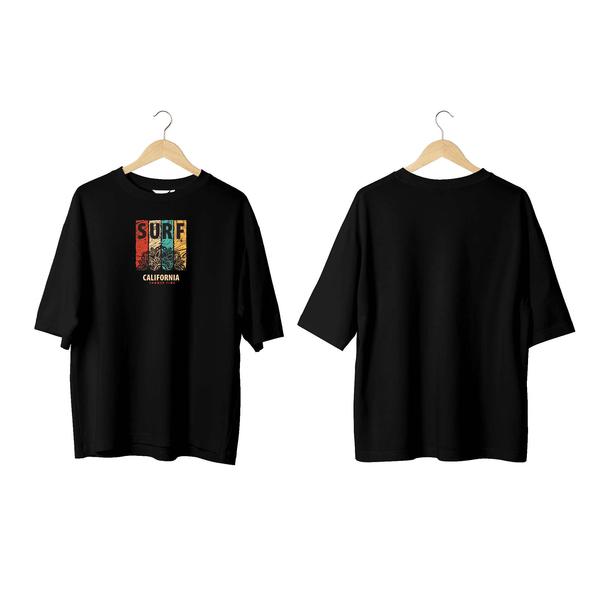 Wicold Surf Baskılı Oversize T-Shirt