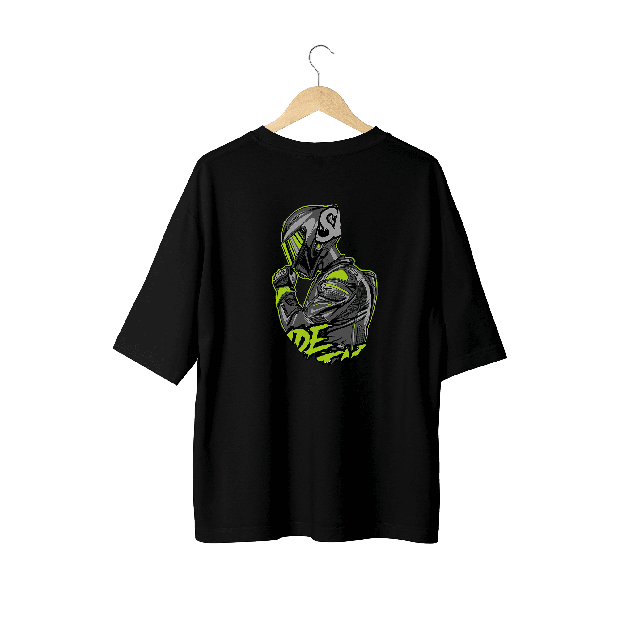 Wicold Just Ride Baskılı Oversize T-Shirt