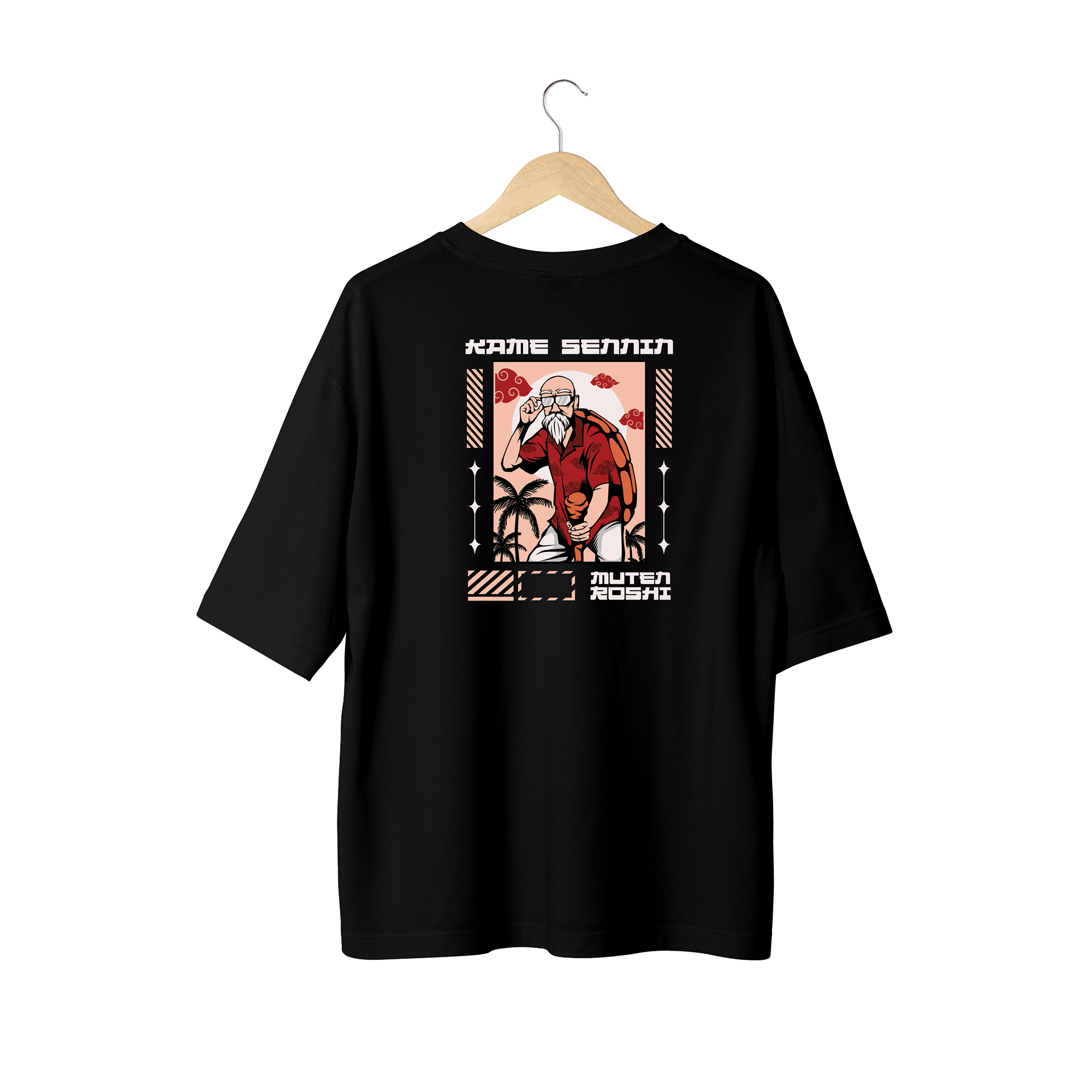 Wicold Kame Sennin Baskılı Oversize T-Shirt