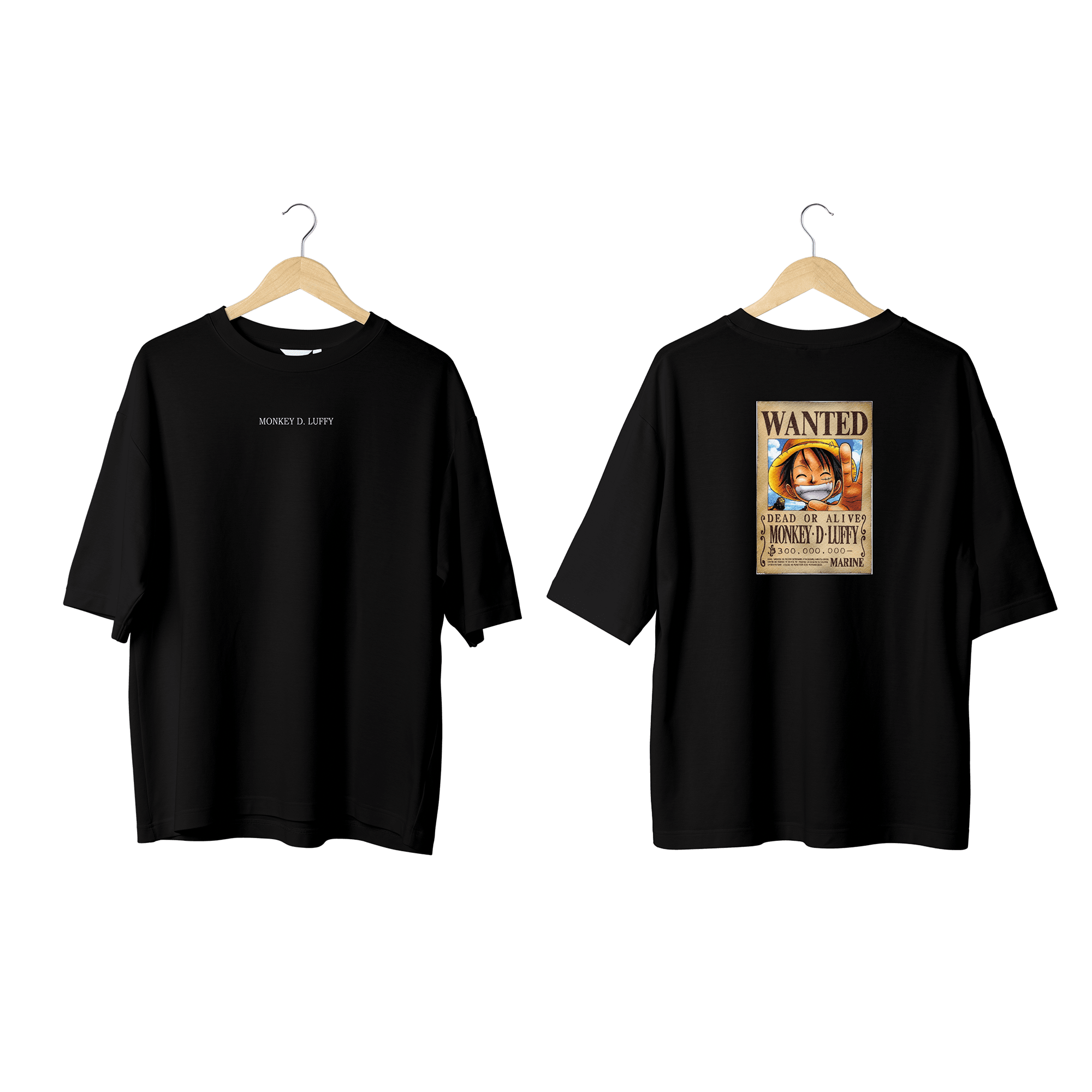 Wicold Monkey D Luffy Baskılı Oversize T-Shirt