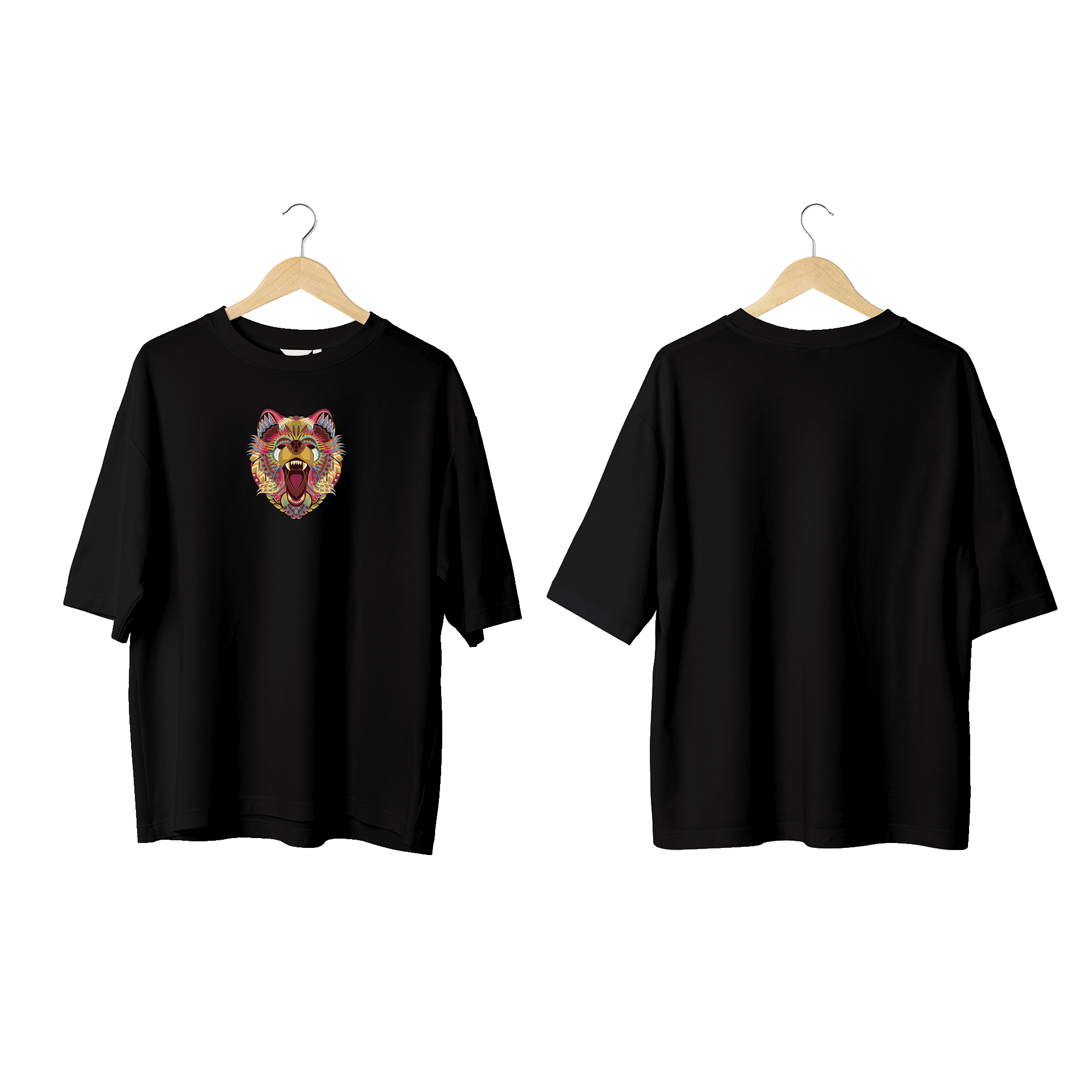 Wicold Bear Baskılı Oversize T-Shirt