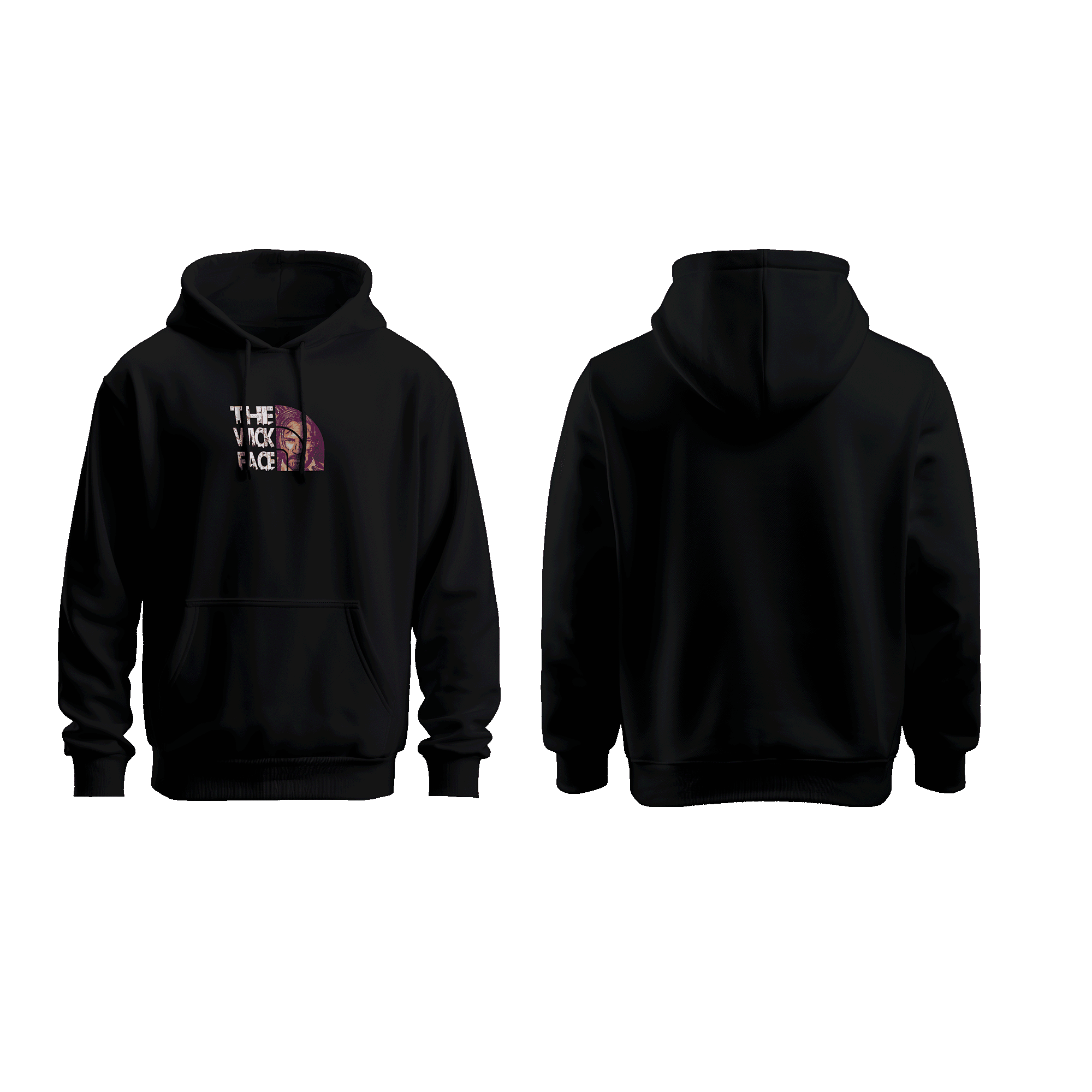 Wicold The Wick Face Baskılı Oversize Hoodie