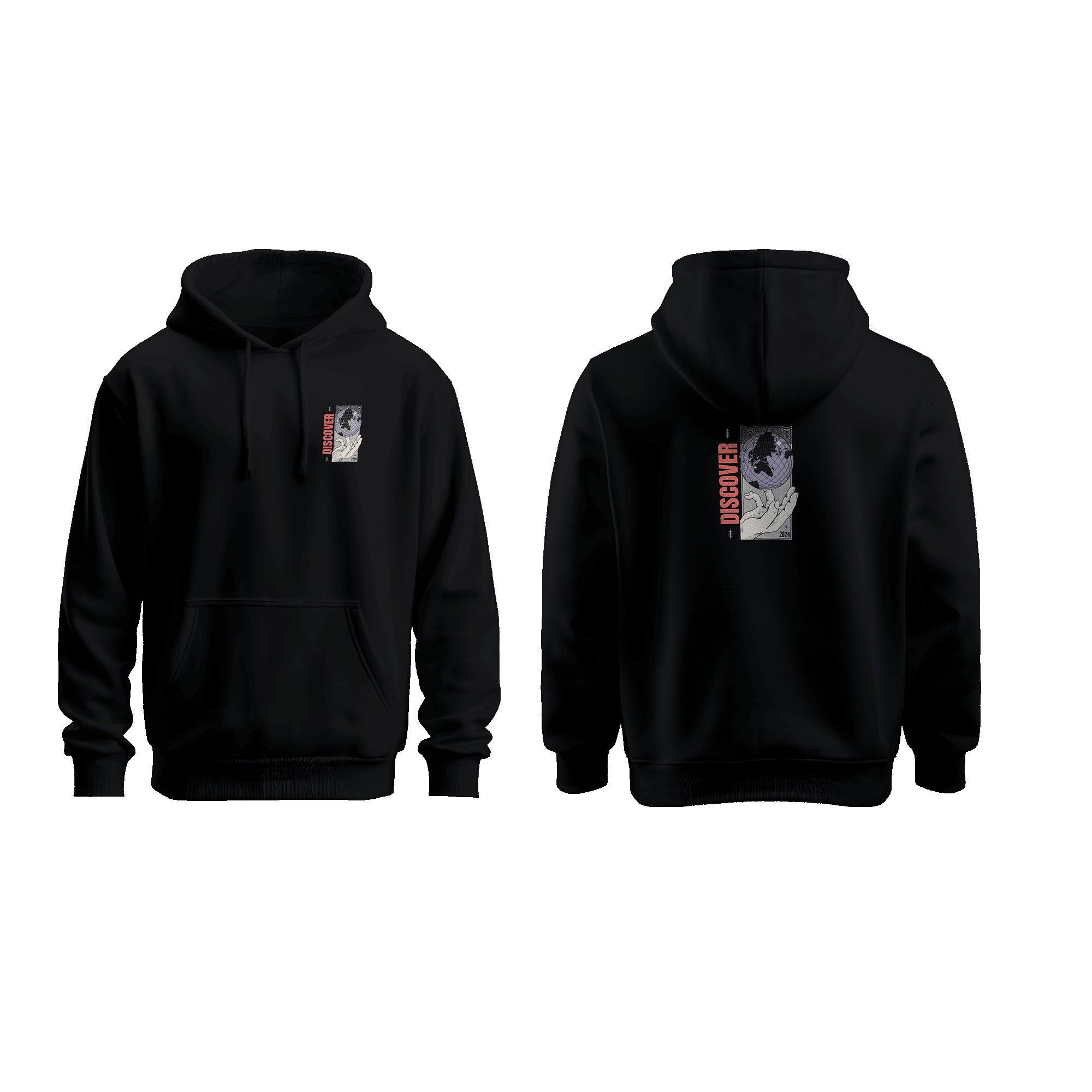 Wicold Discover Baskılı Oversize Hoodie